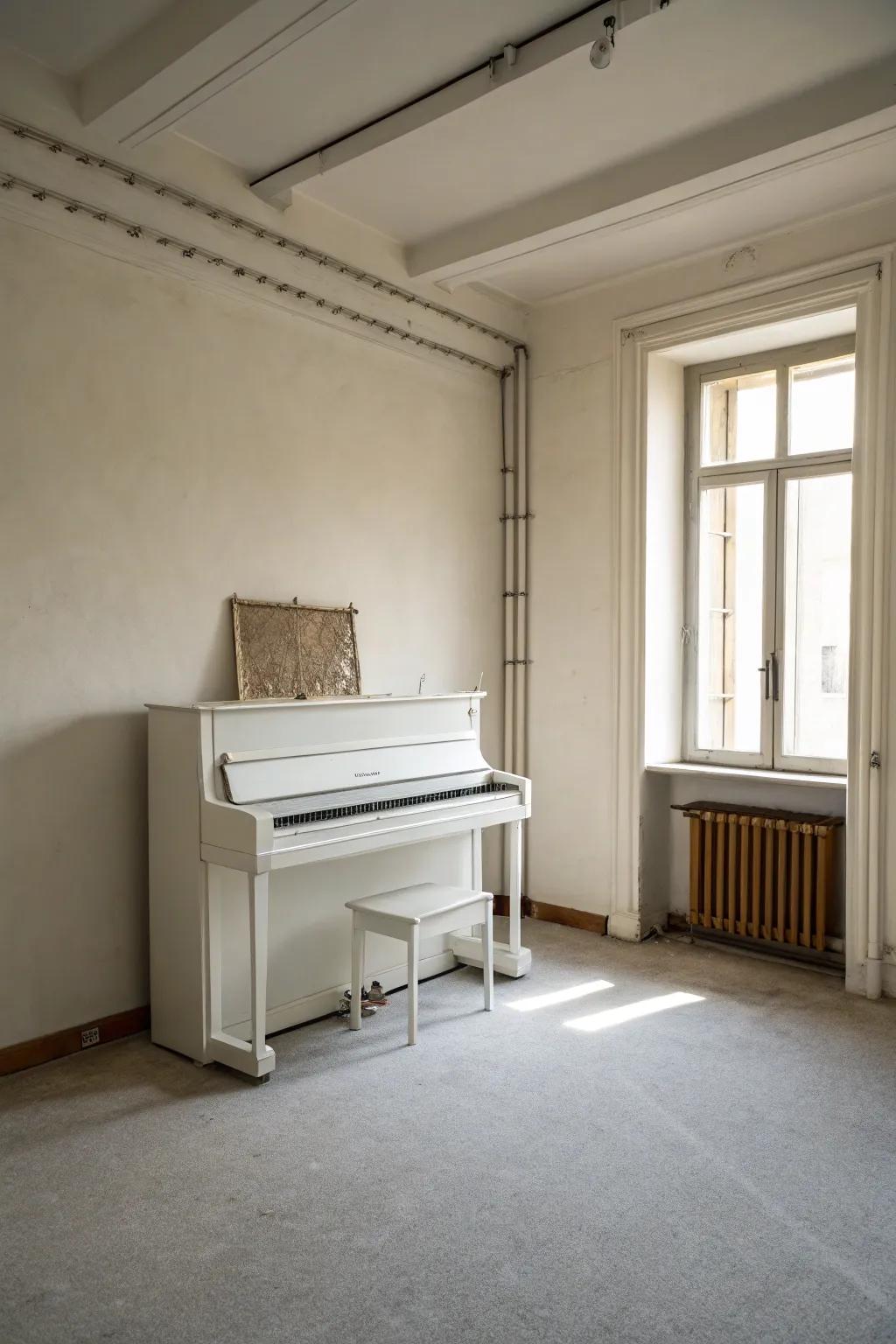Minimalism allows the piano to glow.