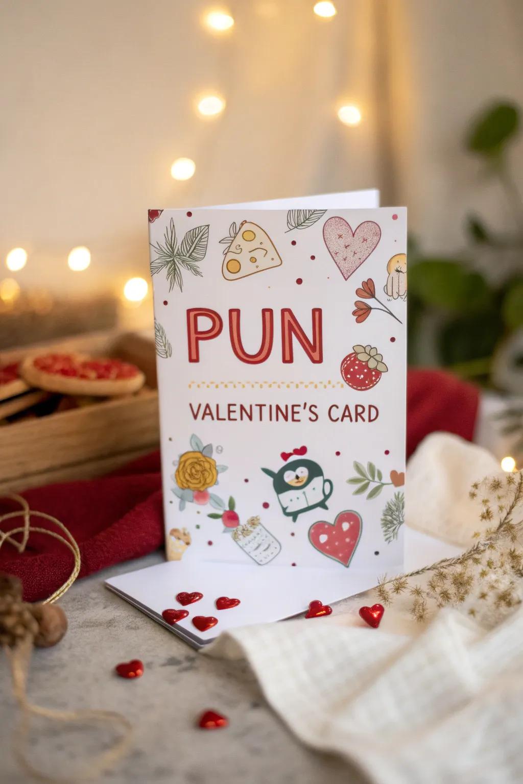 A lighthearted wordplay-themed message, guaranteed to elicit a grin.