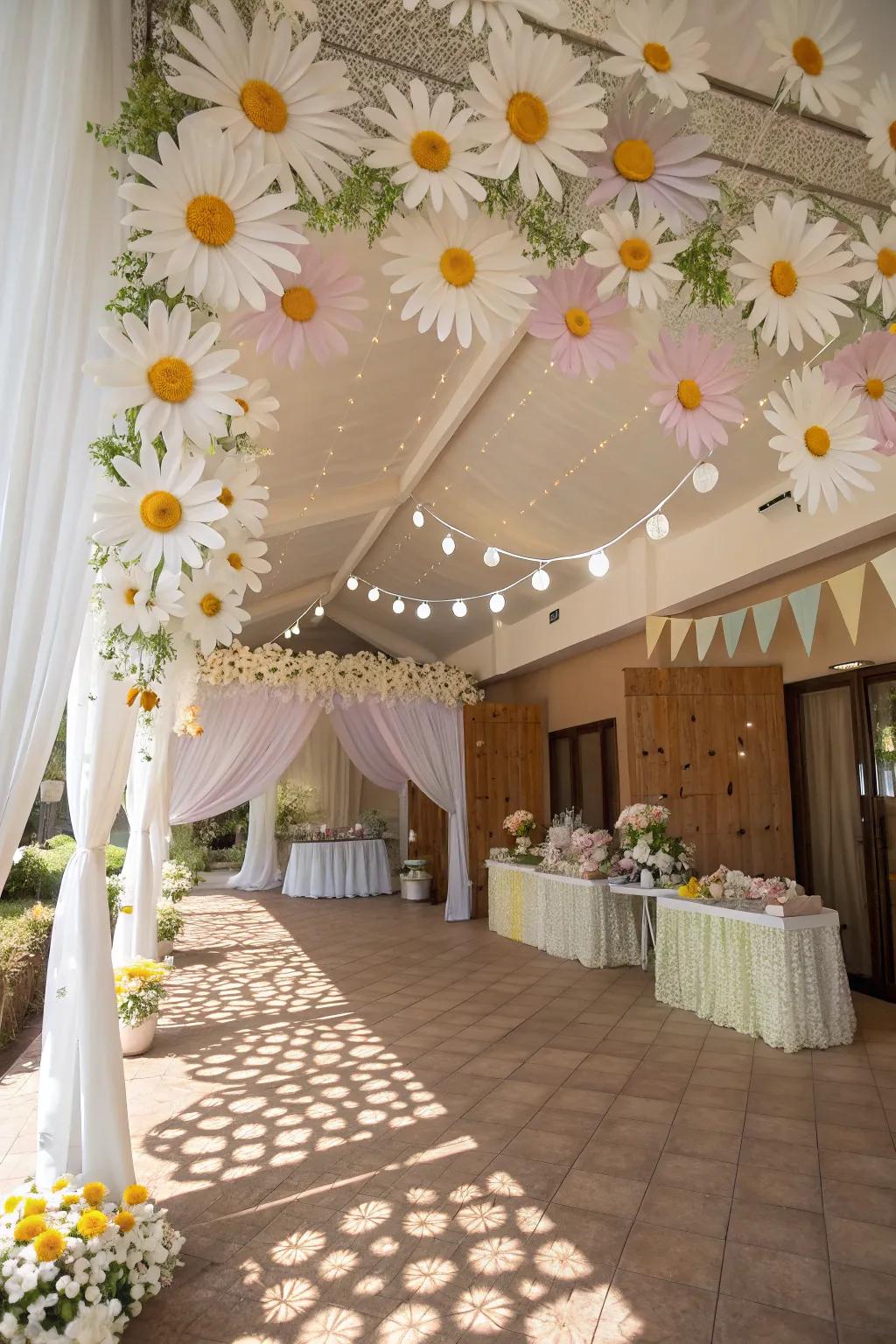 Amaze guests with surprise wildflower decorations.