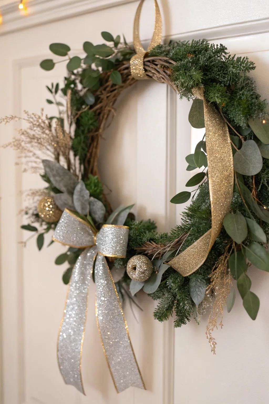 Infuse a hint of sparkle into your holiday adornments with this dazzling DIY garland, where minimalist sophistication encounters celebratory glitz.