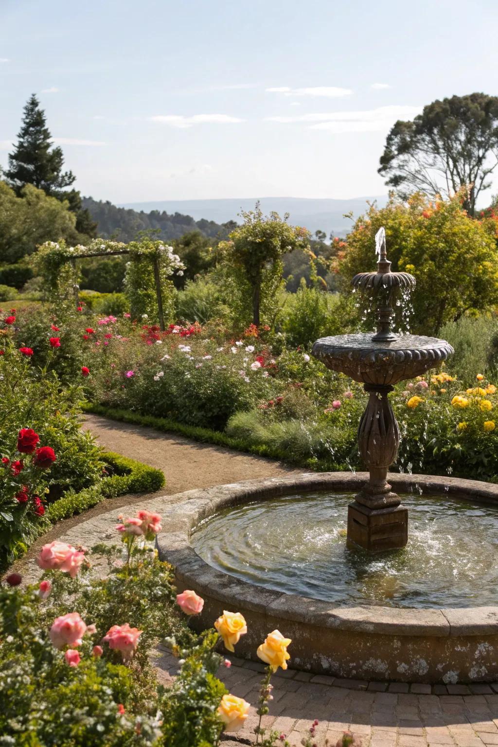 A water element contributes to the tranquility of any garden.