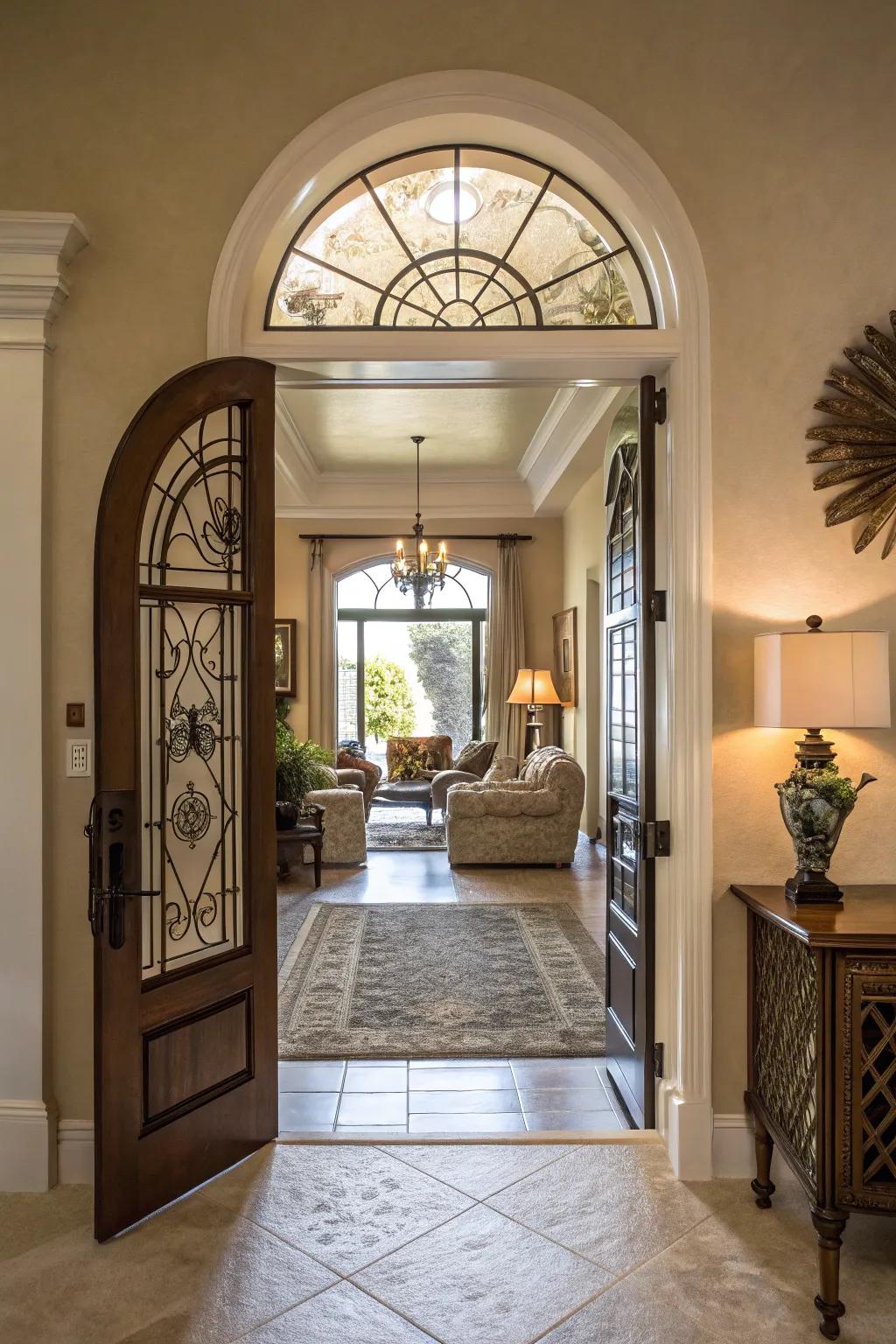Distinctive entrances craft an inviting and stylish entry.