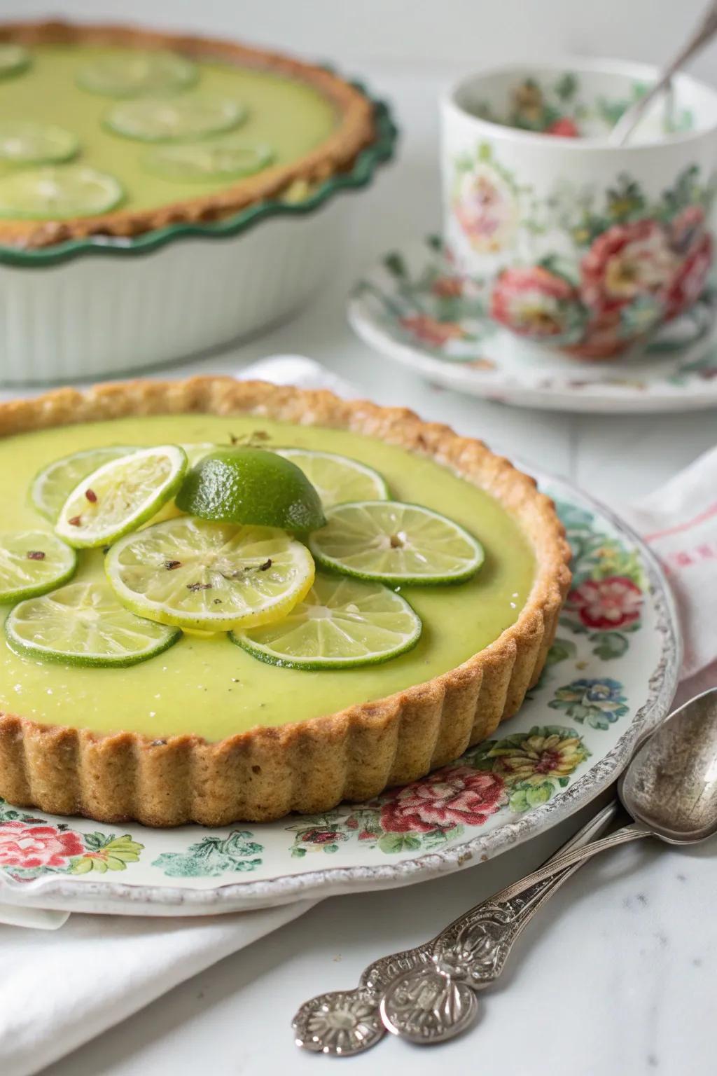 Candied citrus fruit slices add sweetness and shine.