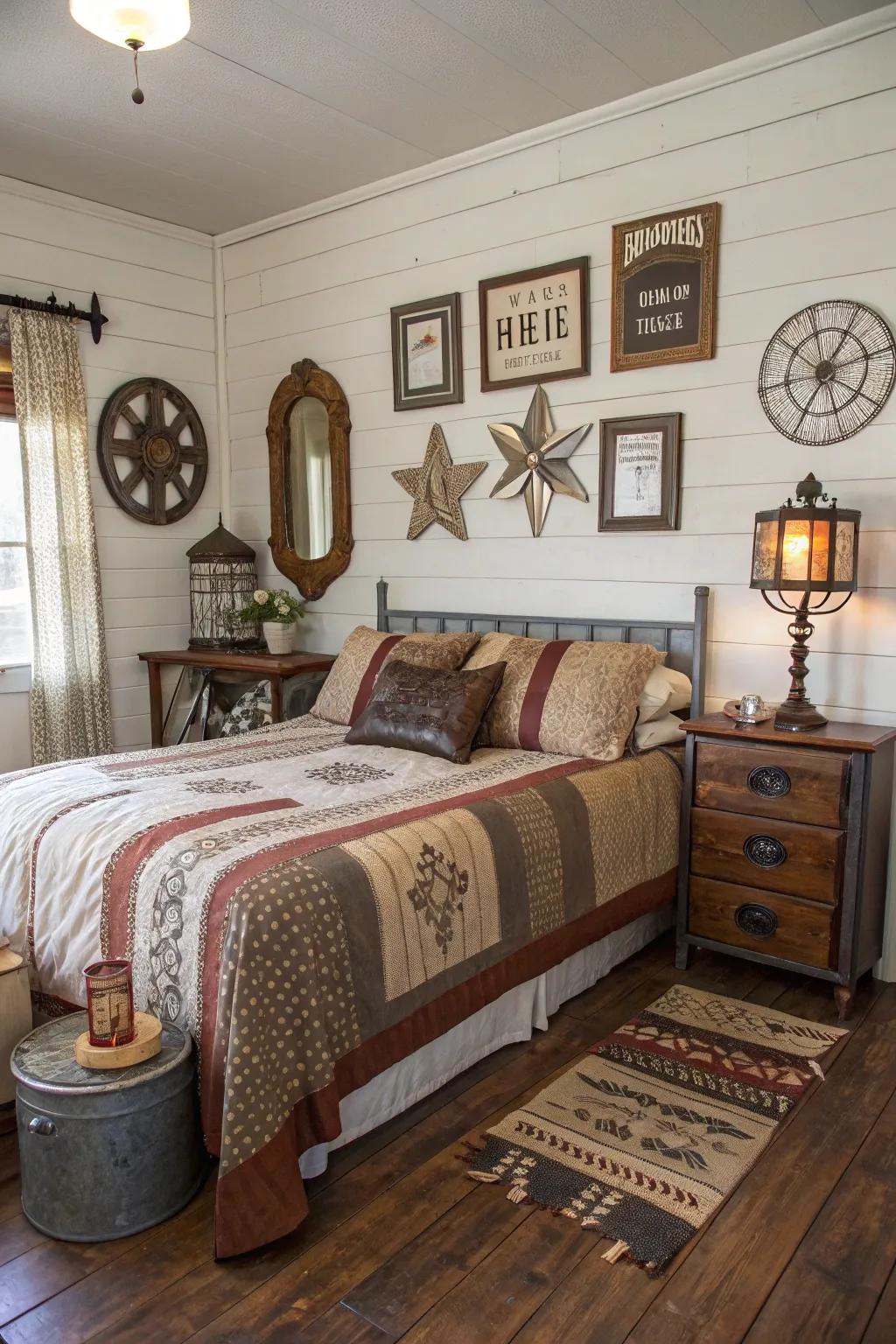 Mixed metals add elegance and complexity to the design.