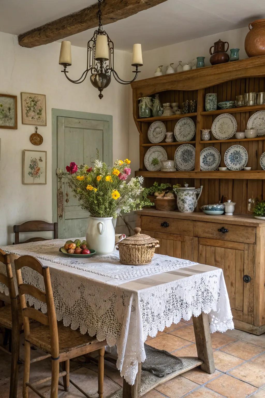 DIY projects introduce a personal and unique touch to the dining space.