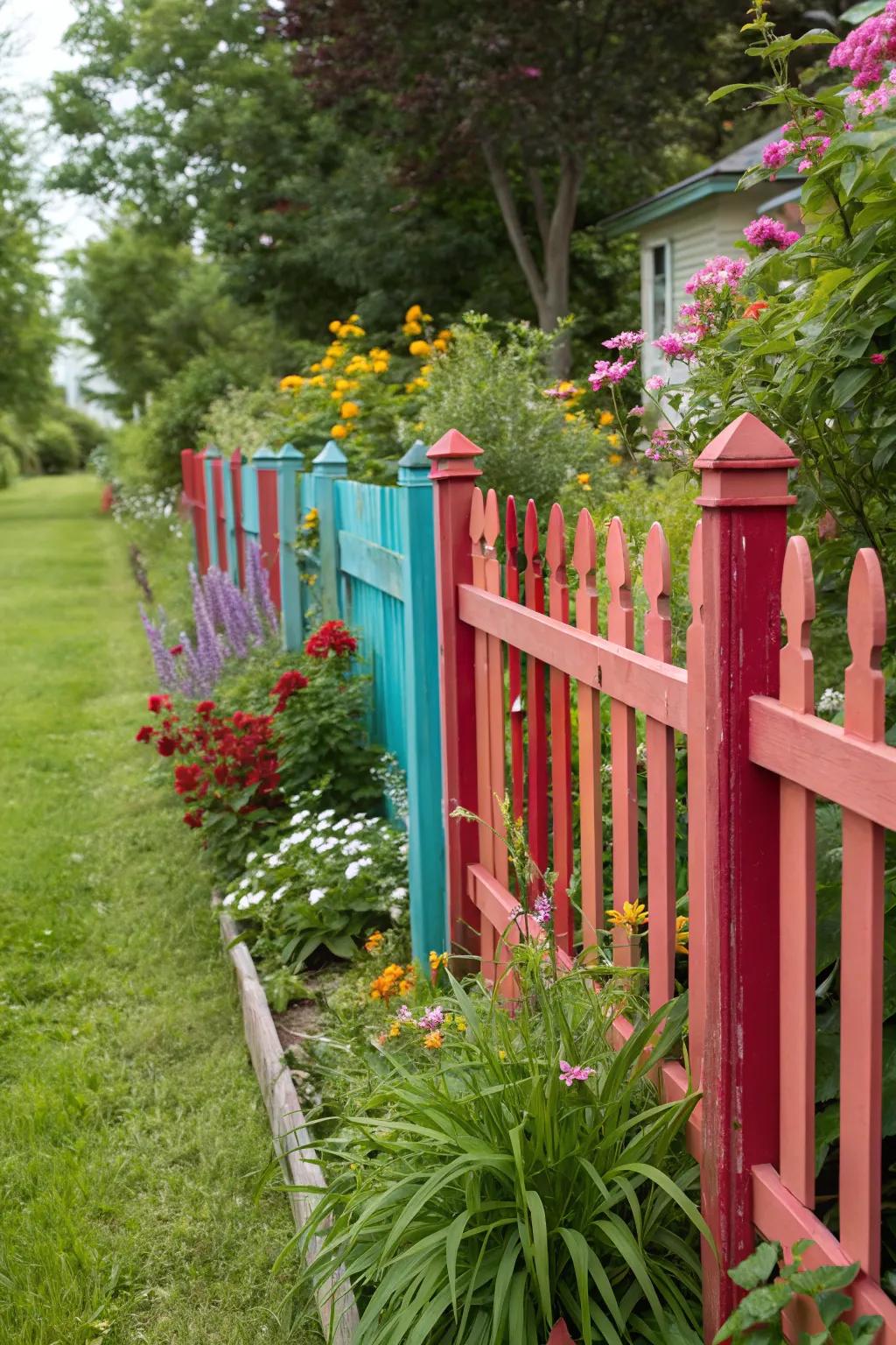 A pigmented fencing can invigorate and redefine your garden’s aesthetic.