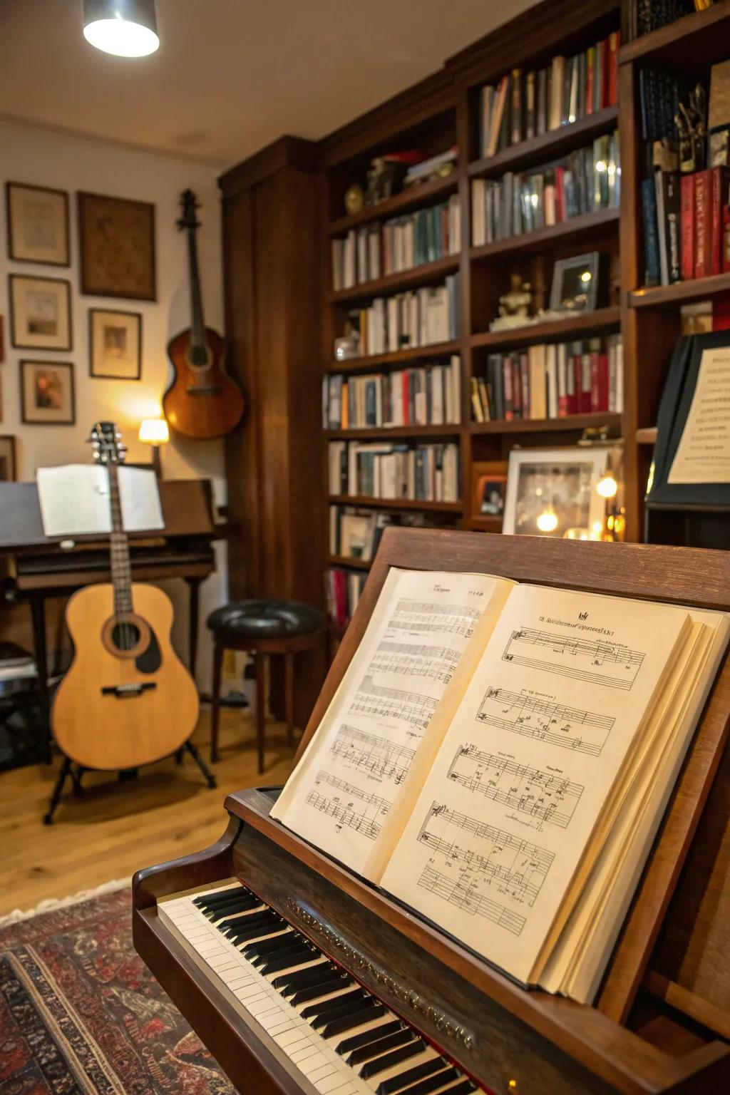 Strike a chord through music-themed elements.