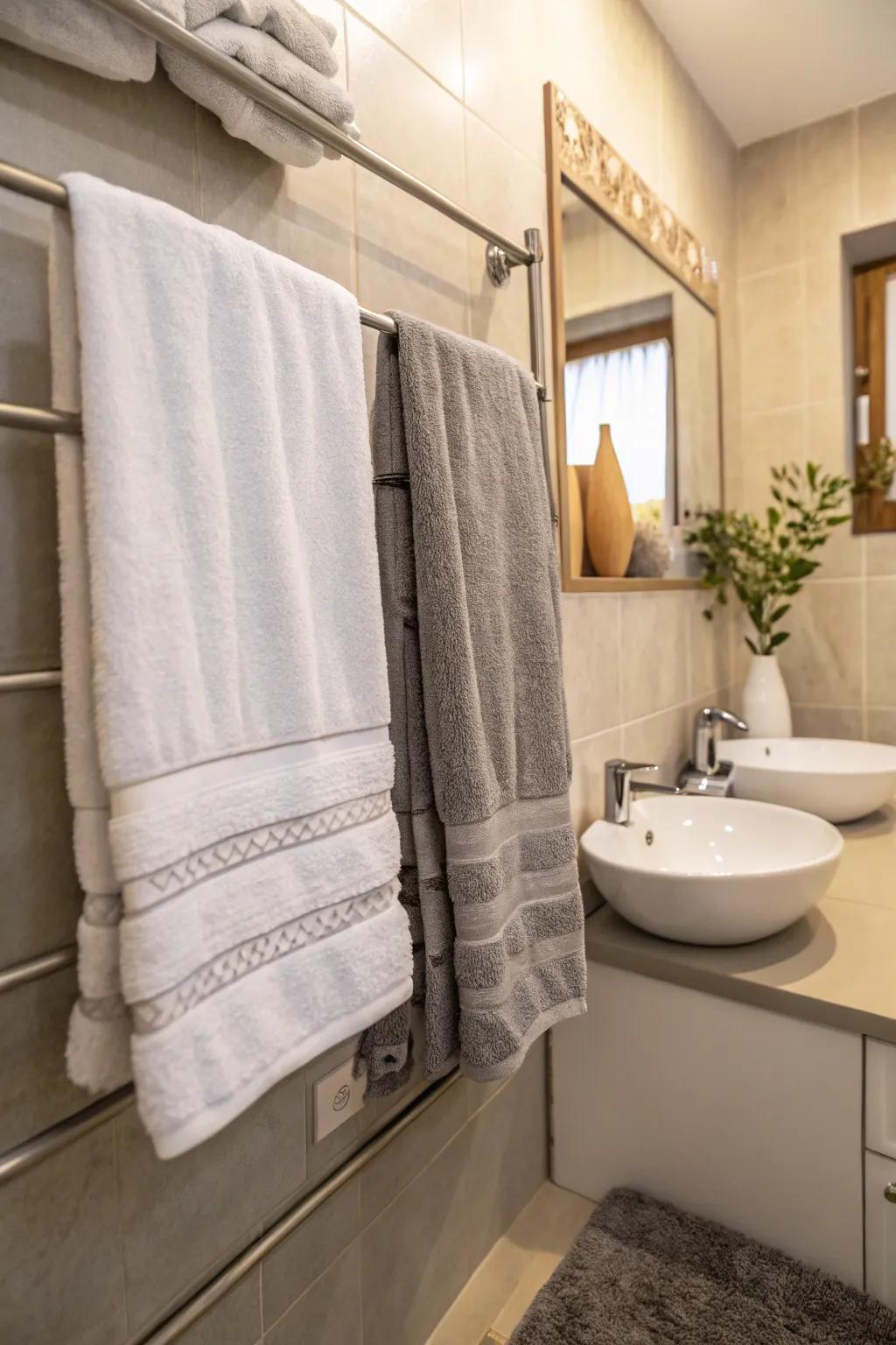 Plush textiles impart luxury and texture.