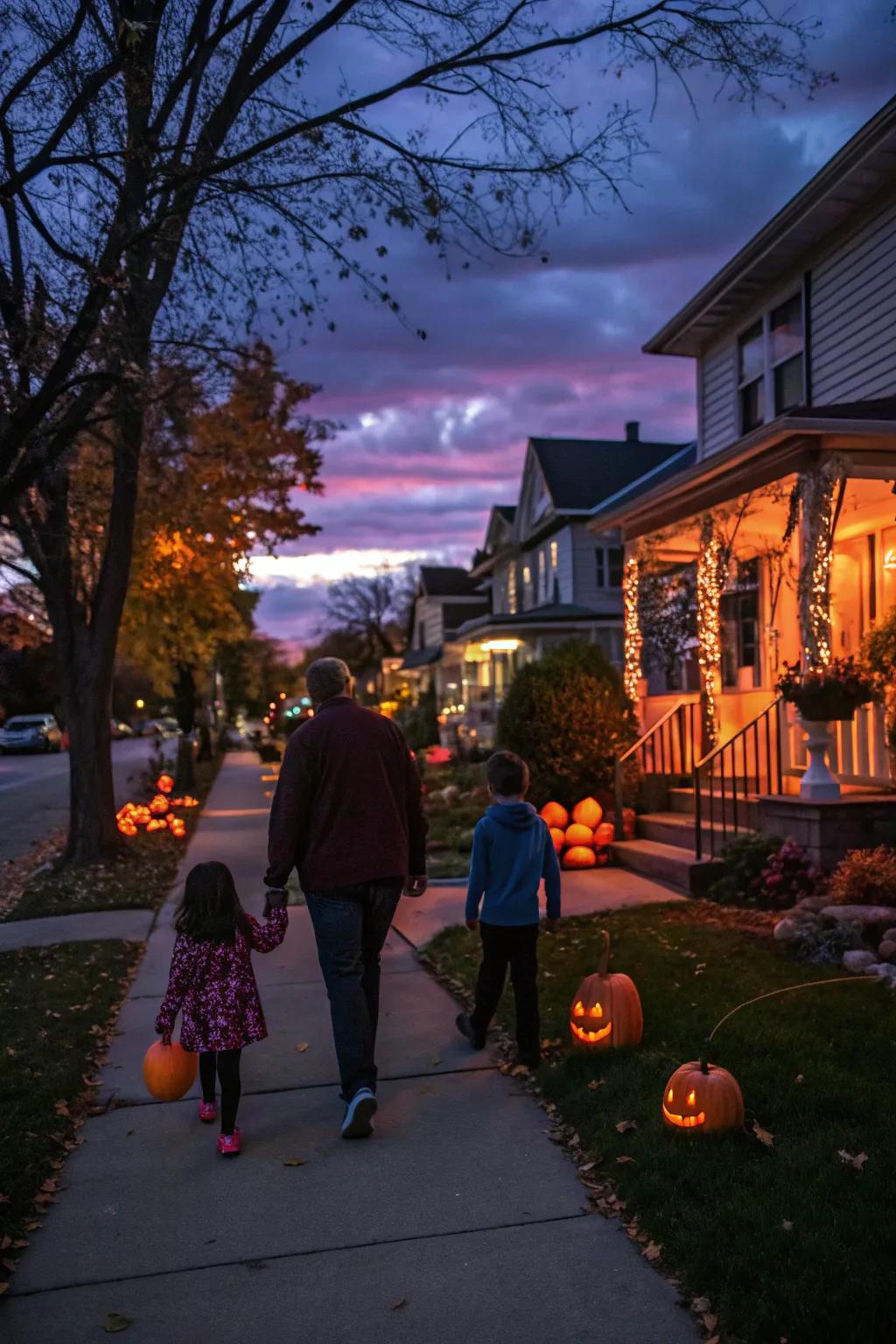 Enjoy an eerie evening ramble to admire decorations.