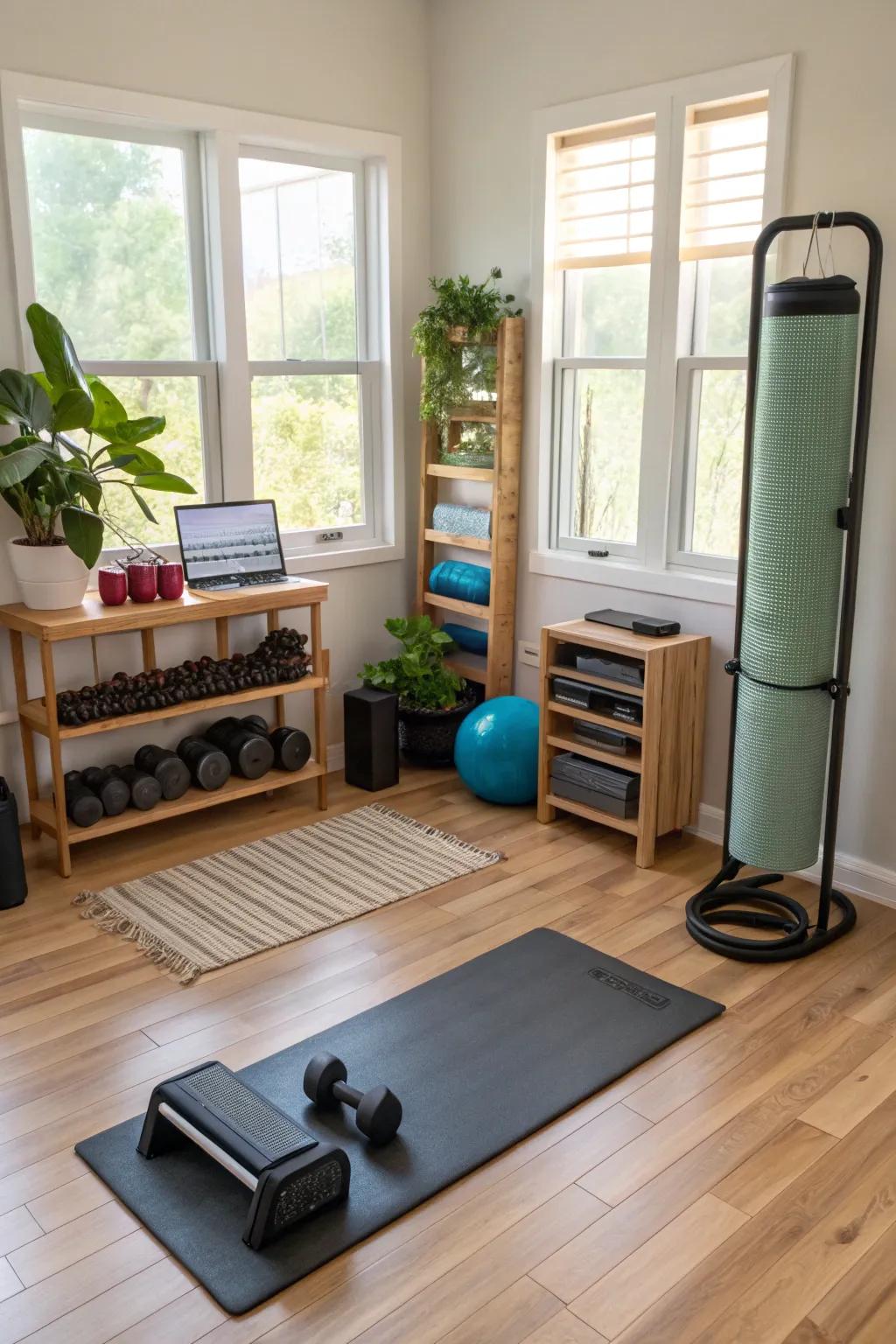 Green materials create a sustainable and stylish environment.