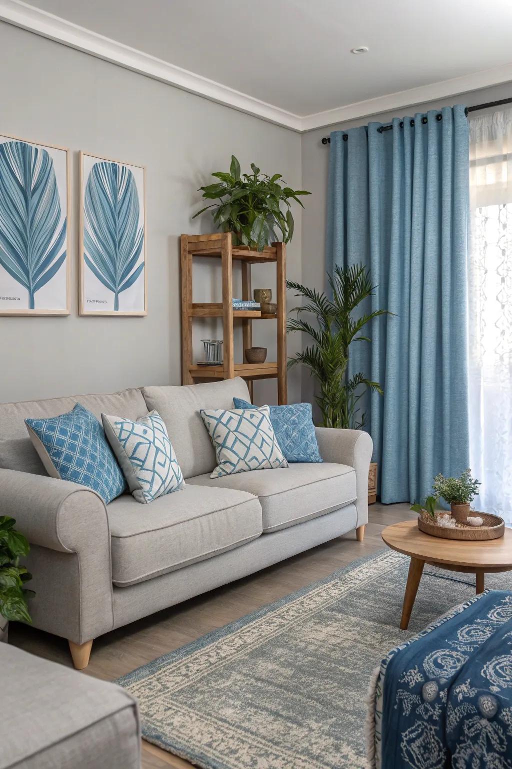 A matching palette providing a serene atmosphere.