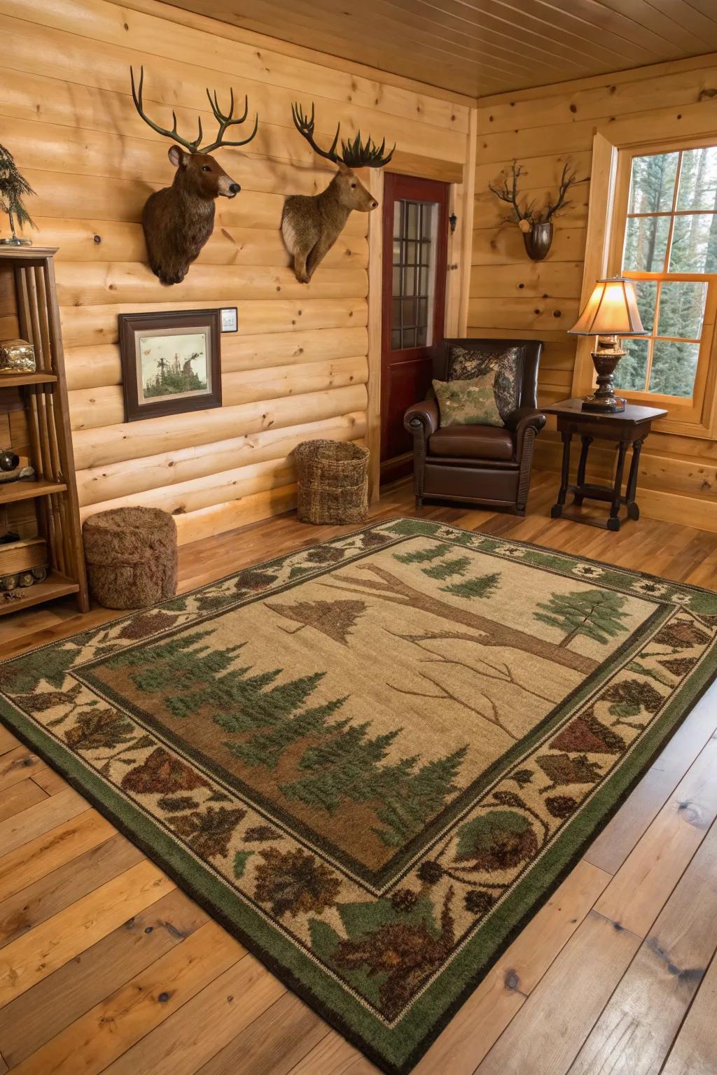 Themed carpets bring comfort to your decor.