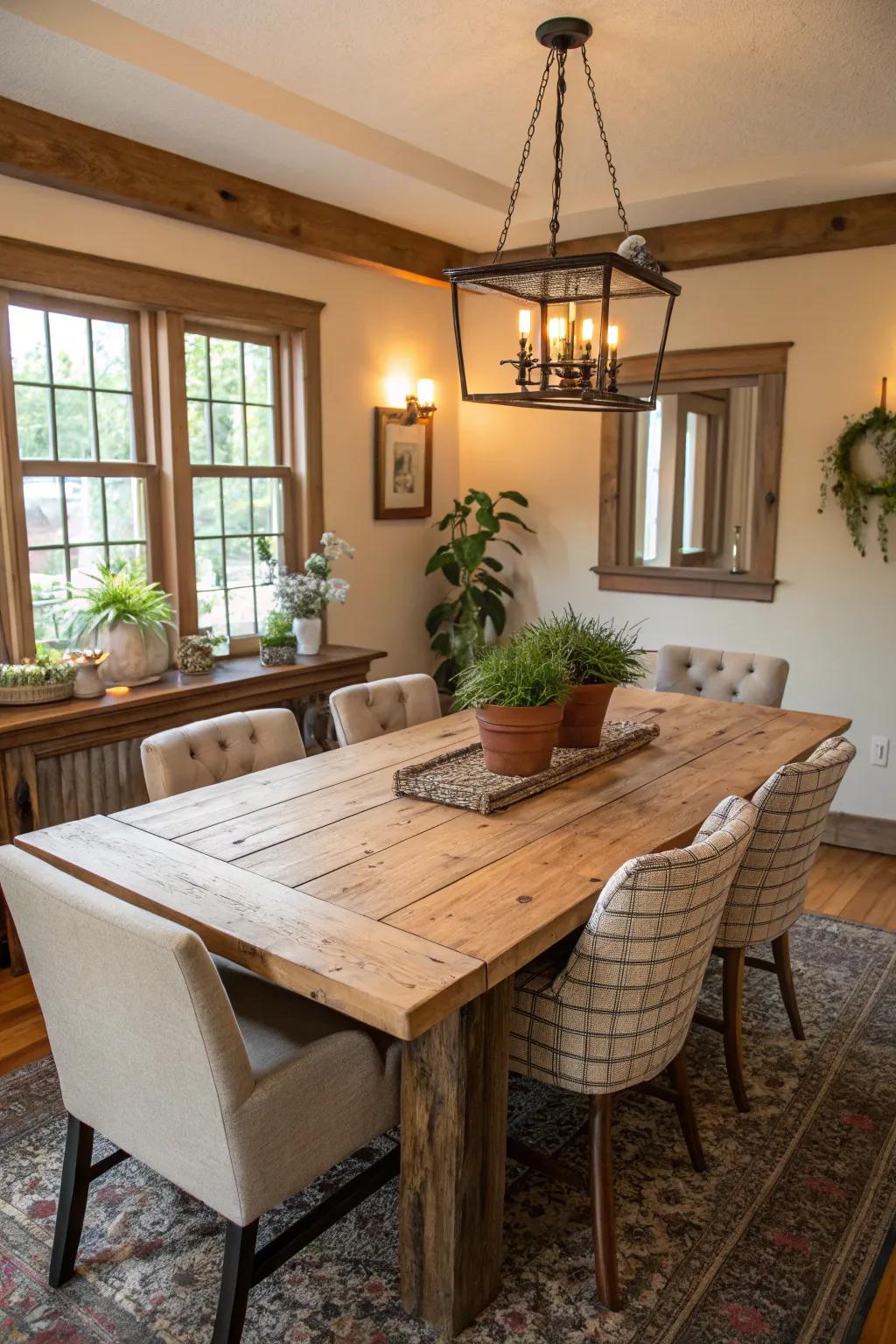 Natural materials diminish the distinction between indoor and outdoor spaces.