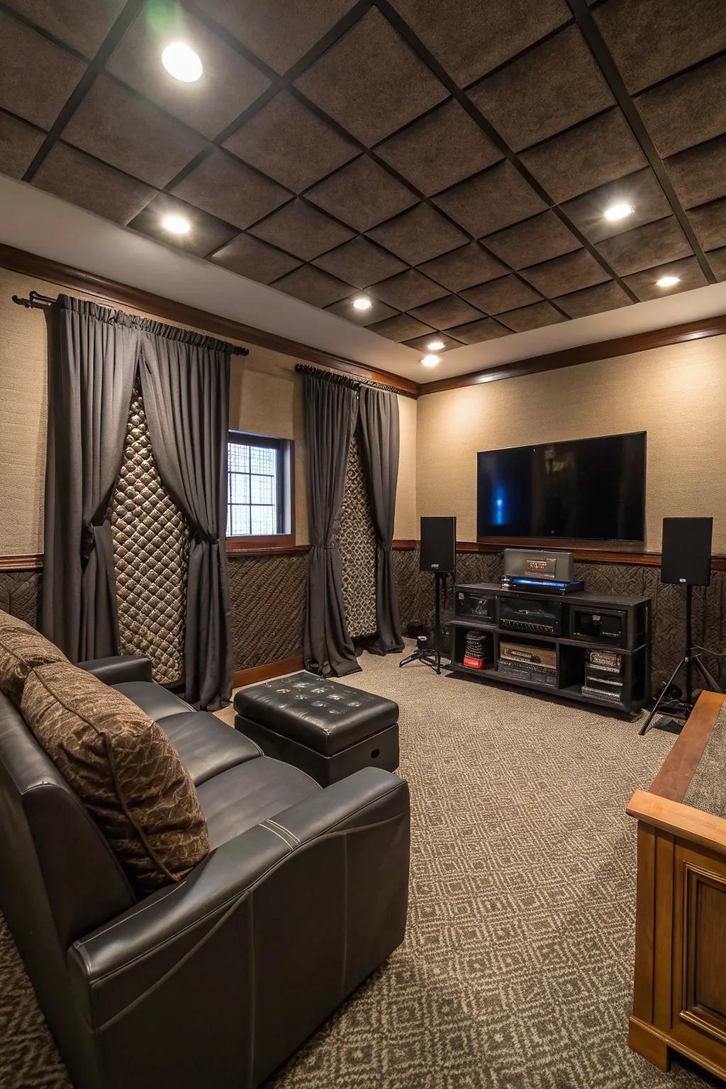 Sustain discretion of your man cave’s functions through robust acoustic isolation.