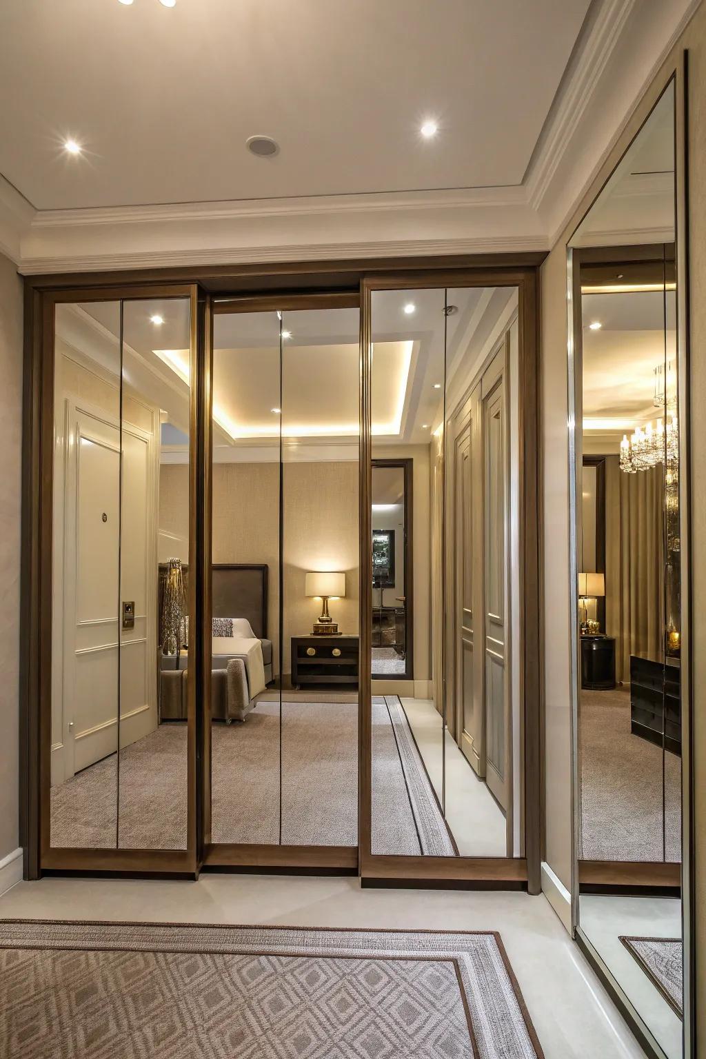 Shaded reflectors contribute a sophisticated vibe.