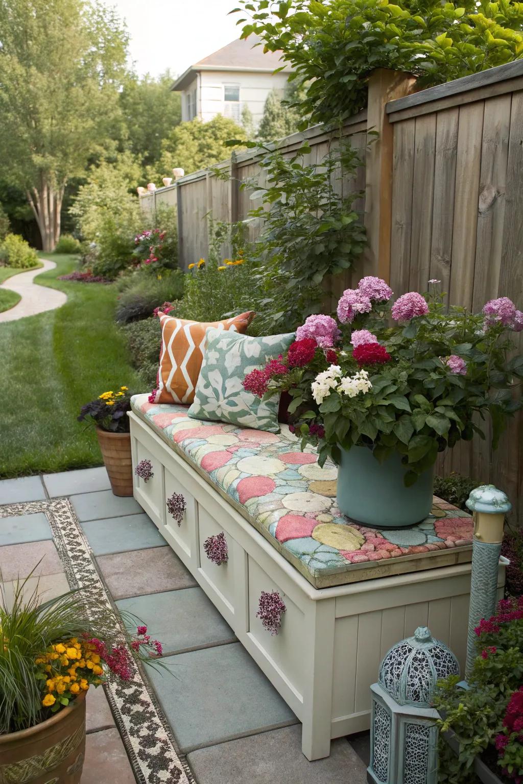 You can maintain a stylish and orderly garden with clever stowing options.