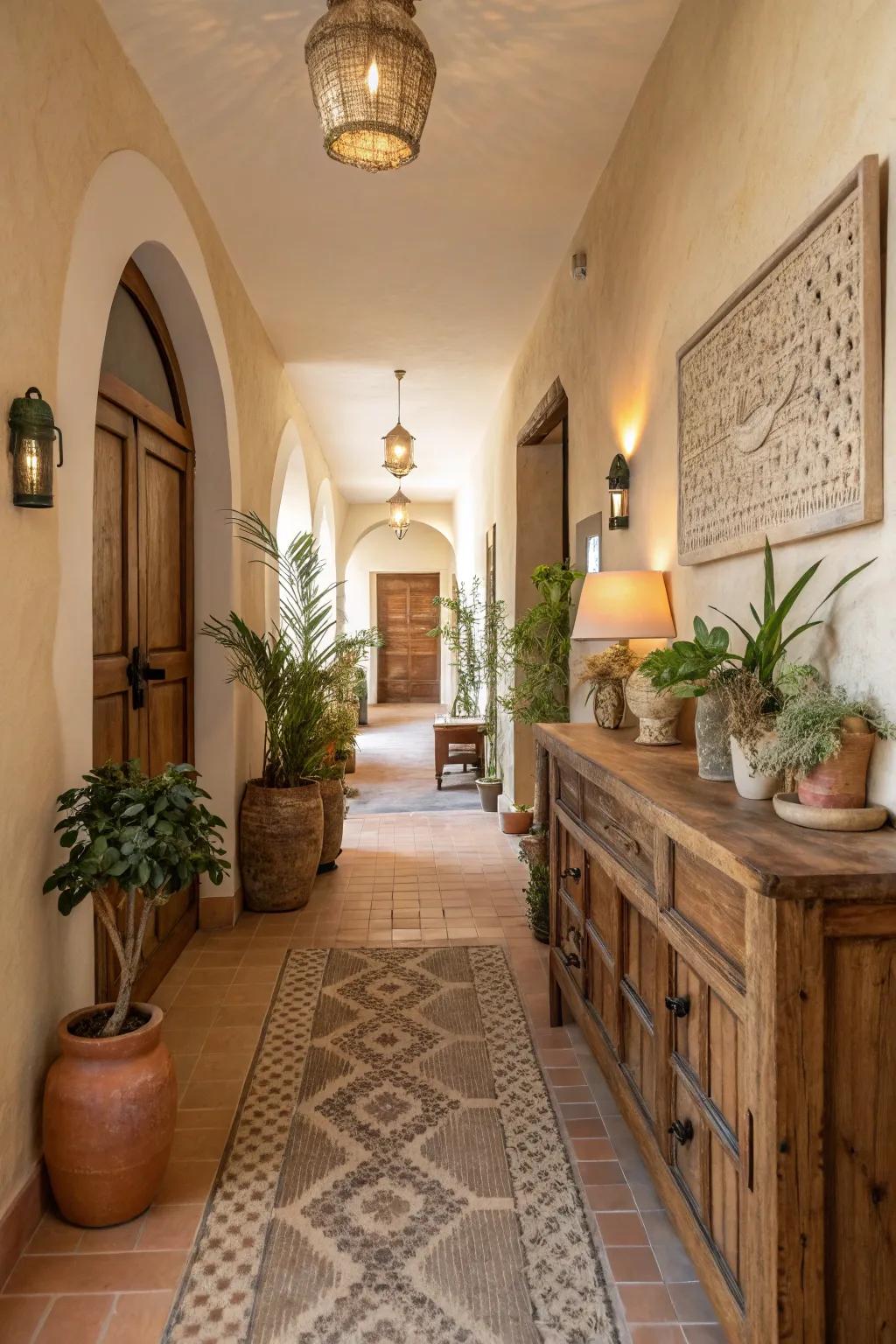 Terrestrial tones craft a warm and stabilizing ambiance.