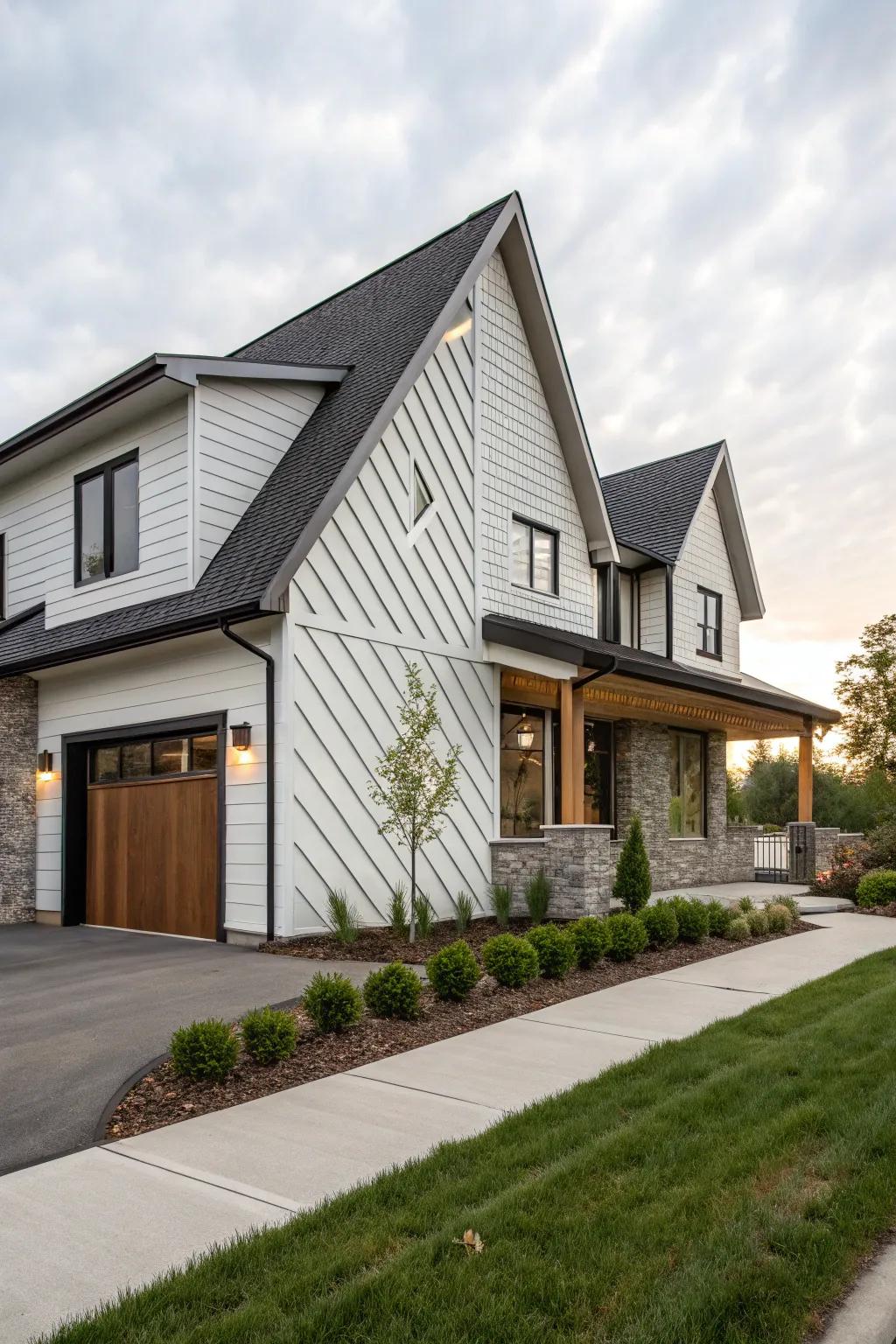Unique gable designs can add character and interest.
