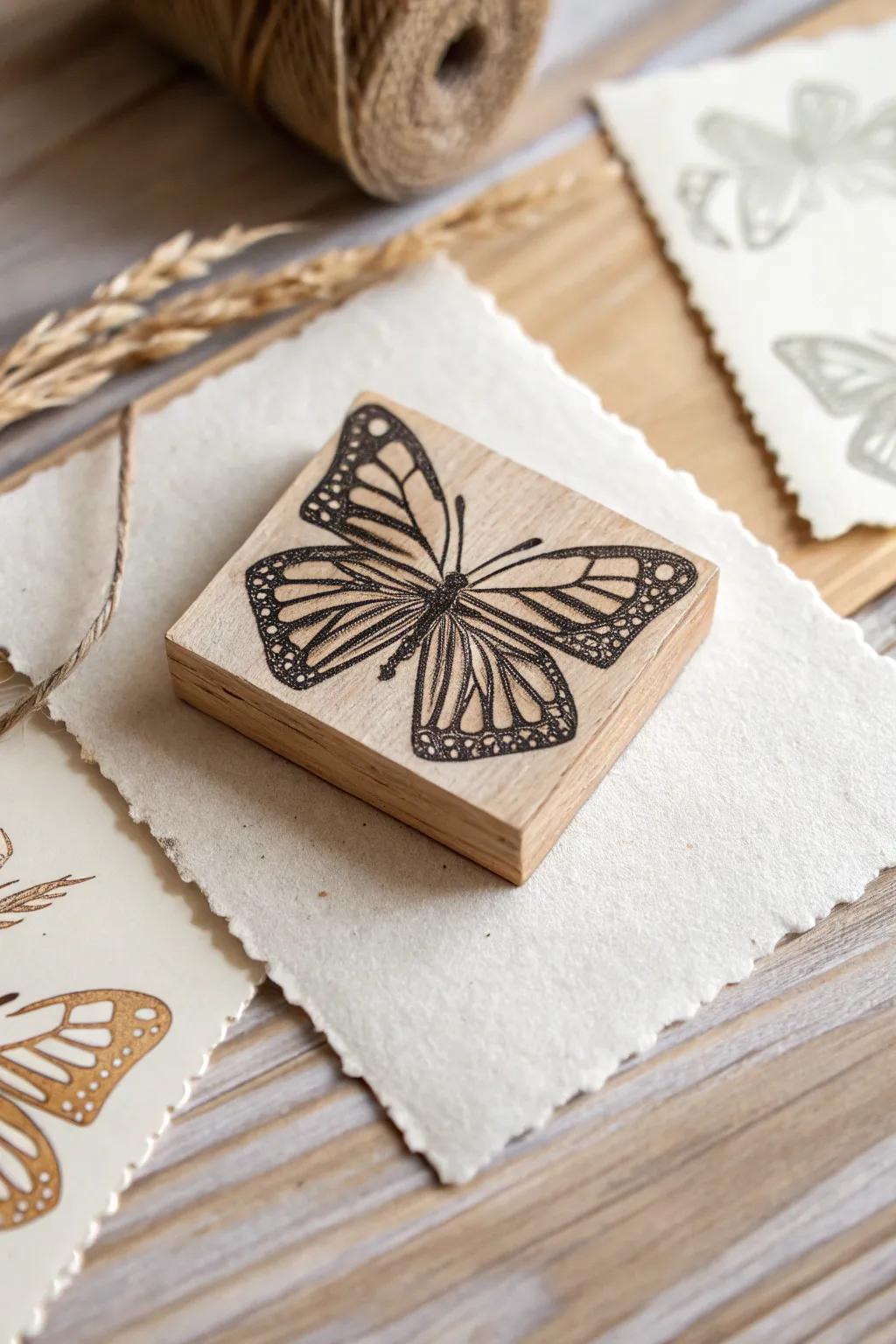 Embrace the art of straightforwardness with custom monarch butterfly emblems, faultless for injecting a dash of sophistication to your stationery.