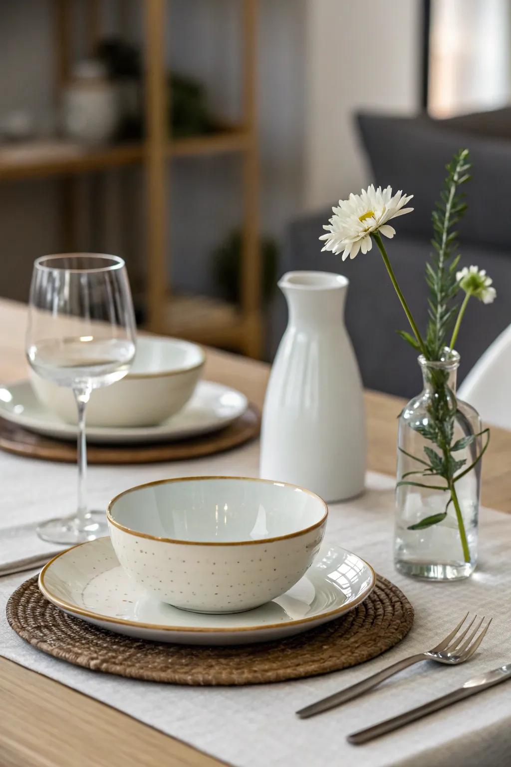 Minimalist elegance defined by clean and understated decor.