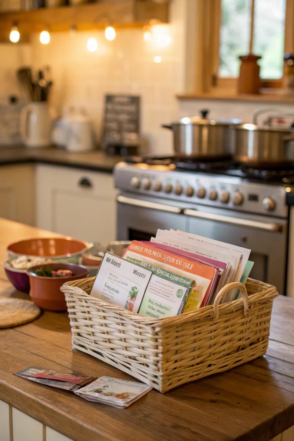 Home-cooked meal coupons for comfort.