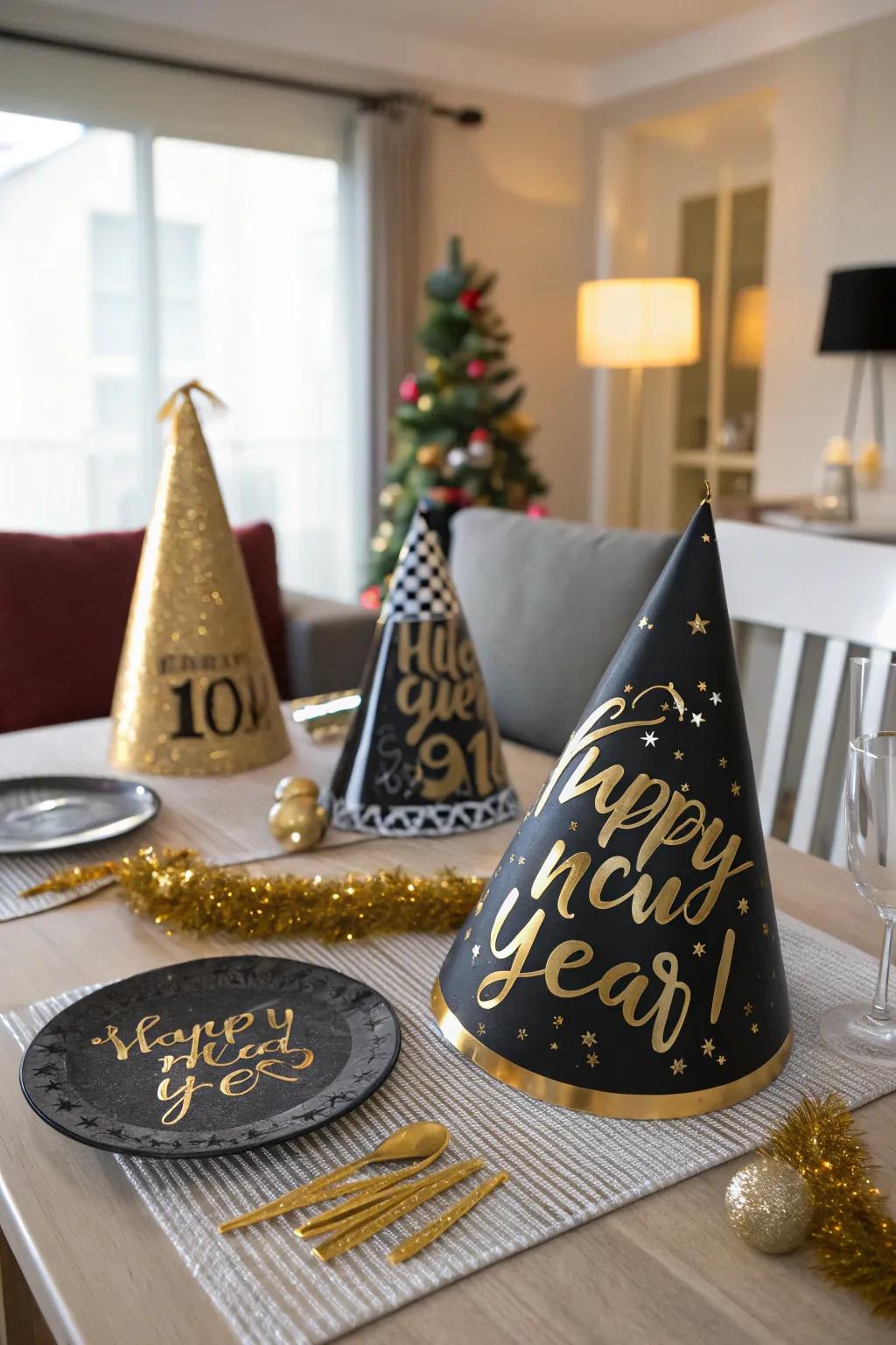 Props add excitement to your New Year's countdown.