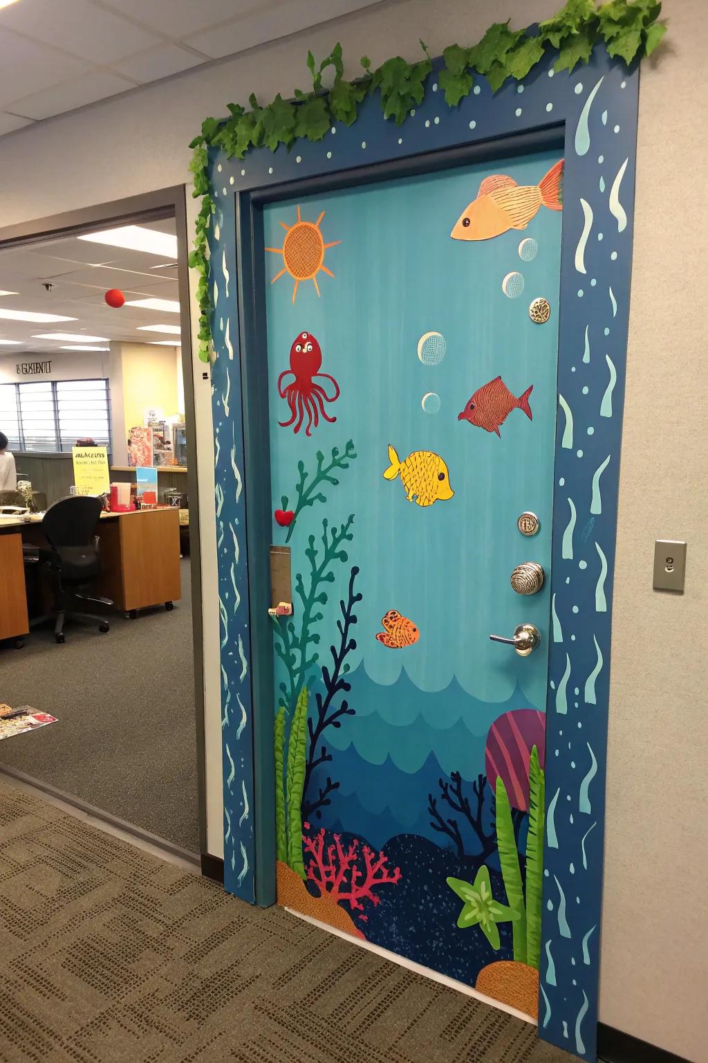 Make a splash using an undersea-themed entrance.
