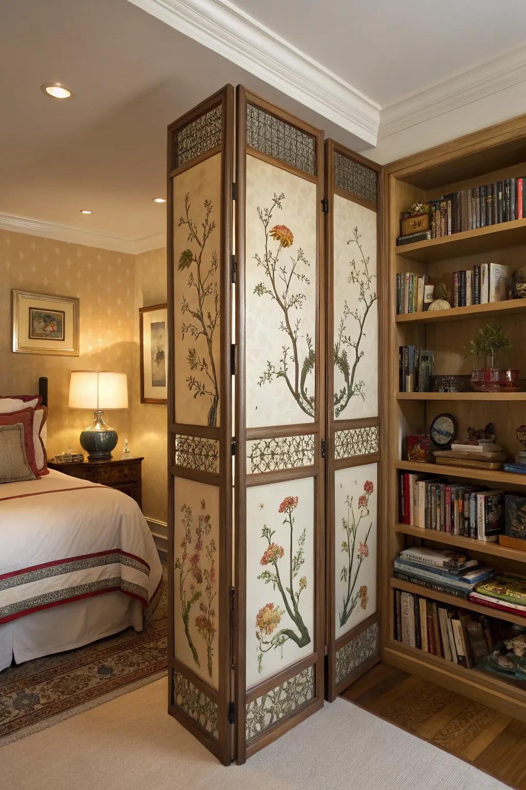 Combine style and utility with a storage screen.