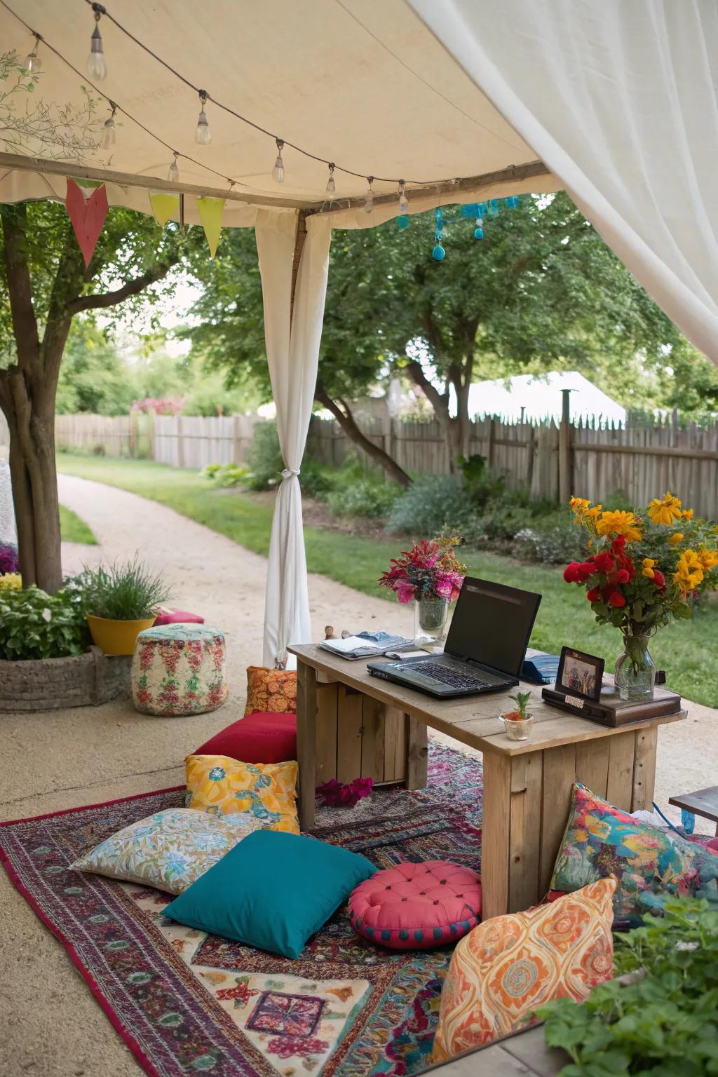 A dash of color energizes your workplace and adds personality.