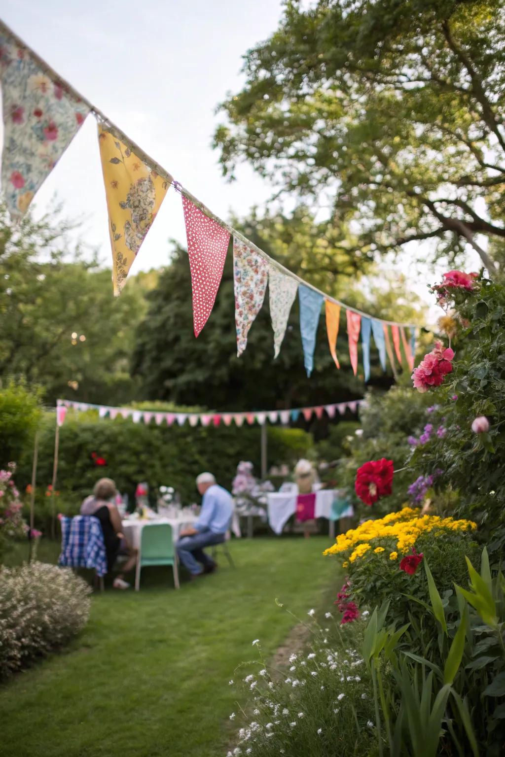 Infuse your party with playful charm employing individualized pennants.