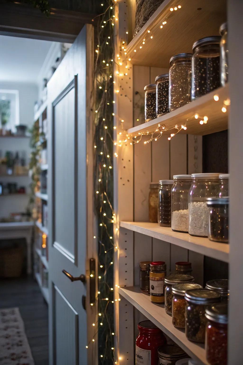 Fiber optic lights impart a whimsical touch.