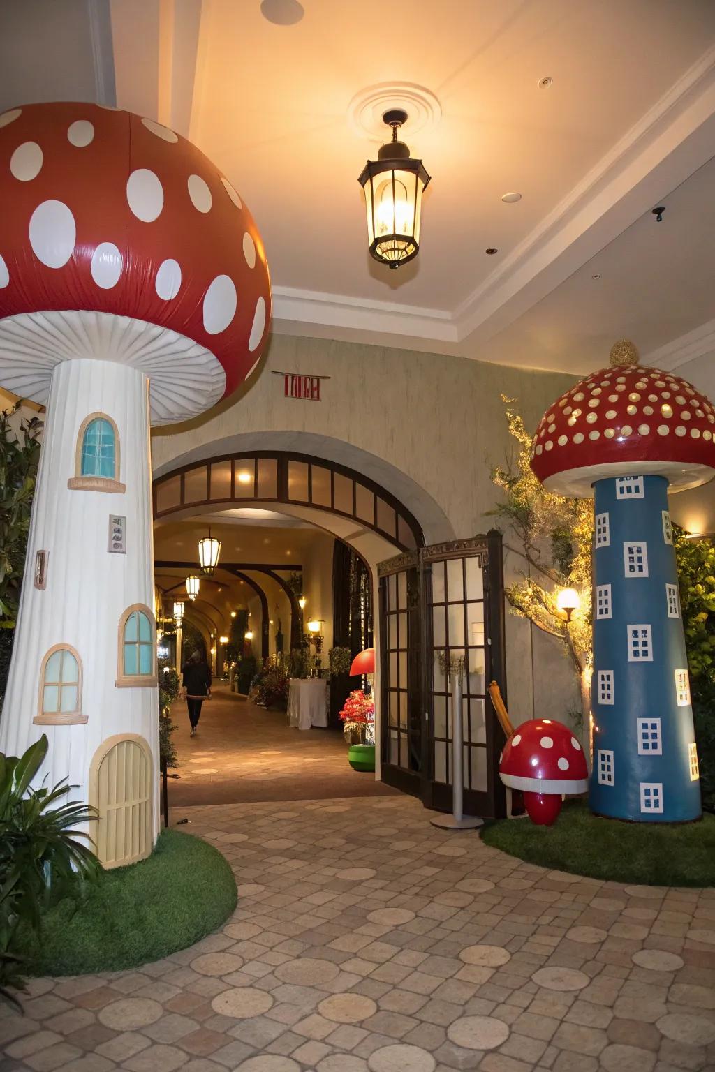 Giant themed props fashion an impactful and share-worthy entrance.