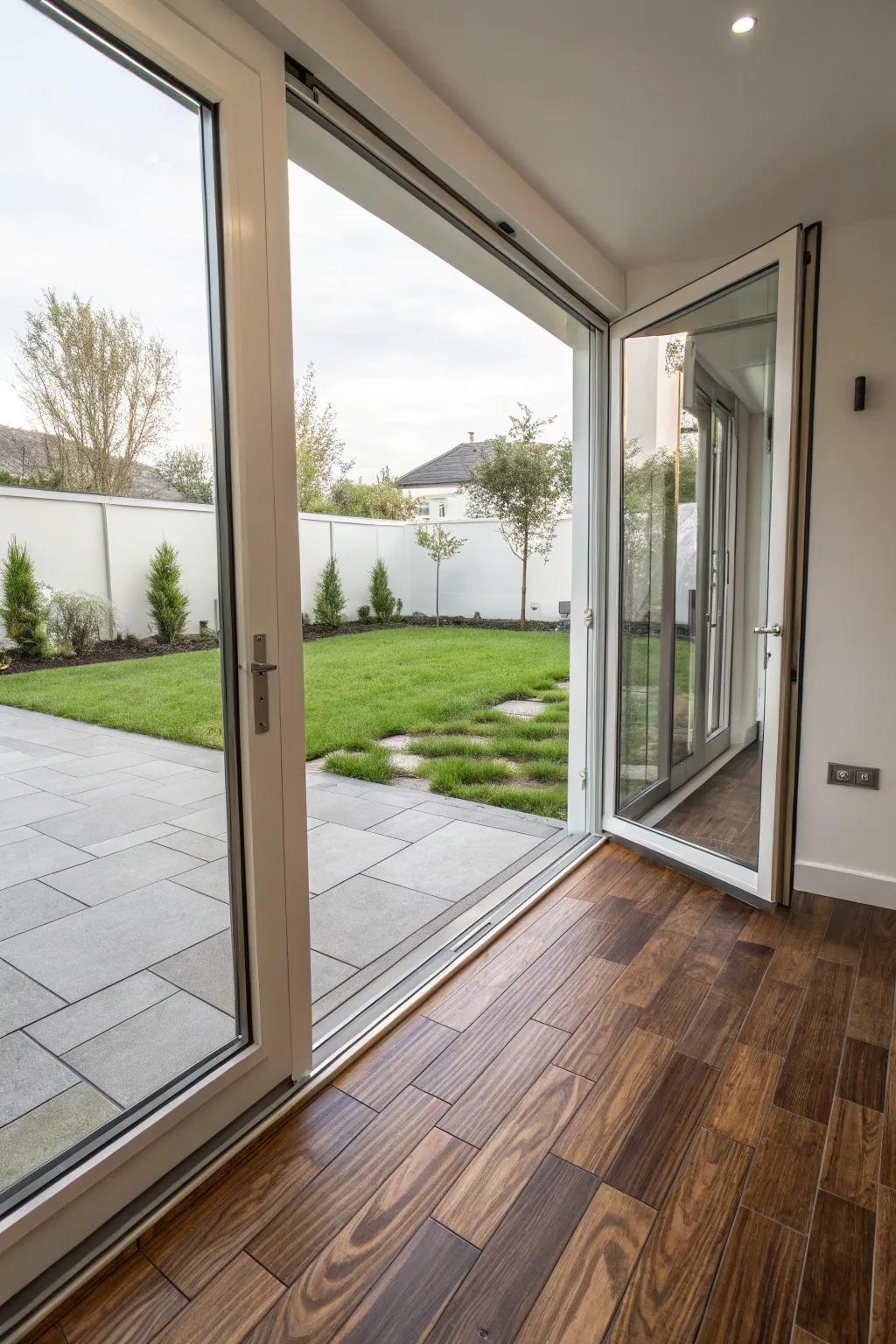 Smooth spaces ensure a matching living space.