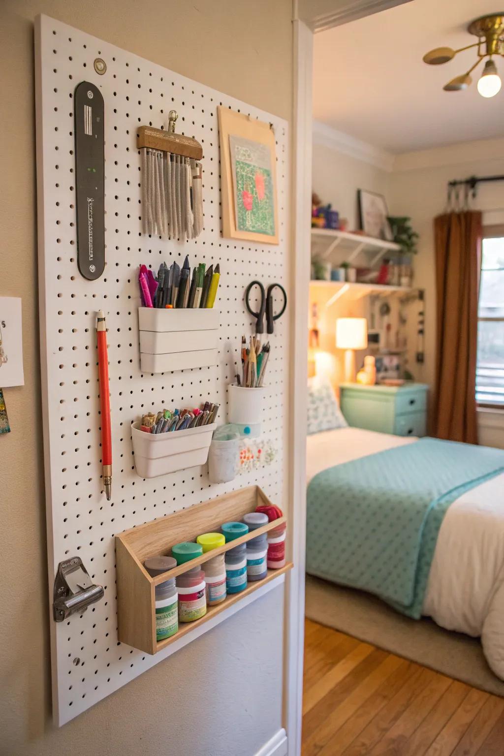 Crafting is easy with organized supplies.