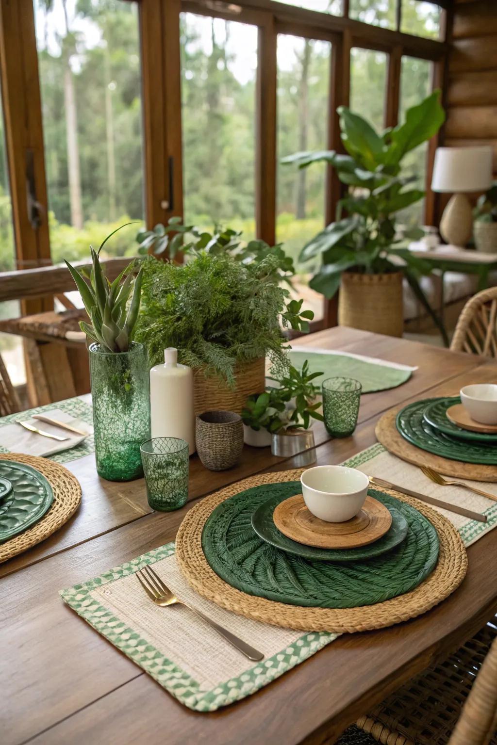 Support sustainable living with eco-friendly placemats without sacrificing style.
