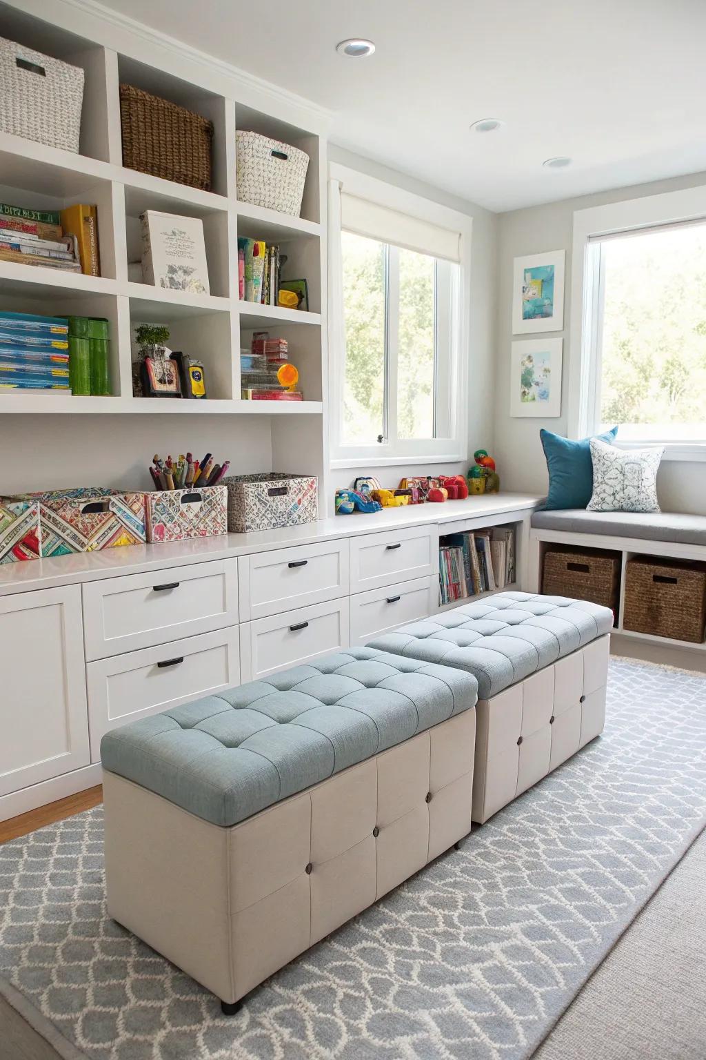 Clever hidden storage ideas.