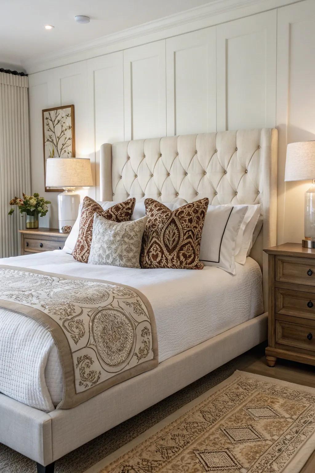 Bygone-stimulated pillows append a nostalgic trace to modern settings.