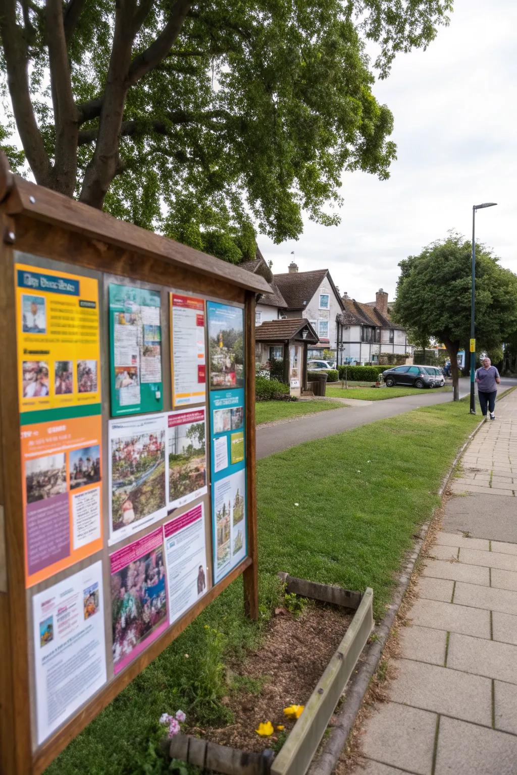 A board that is focused on community events and gatherings.