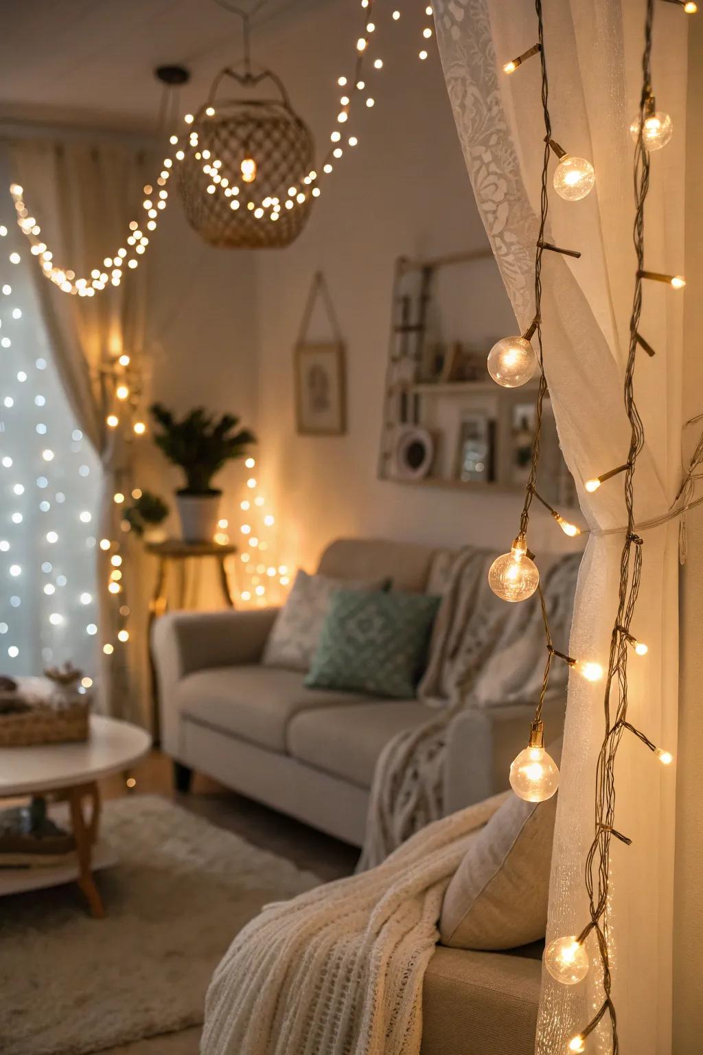 A magical ambiance with soft illumination accents.
