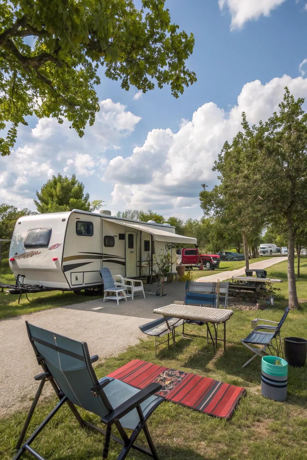 Multi-purpose furnishings maximize space and function.