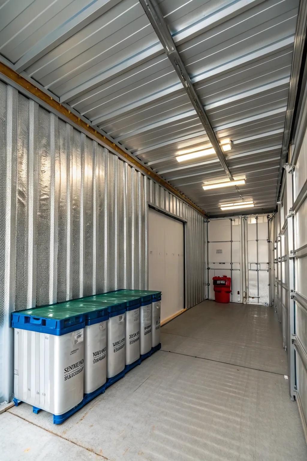 All year long, the climate-controlled cargo box barn is kept comfortable.