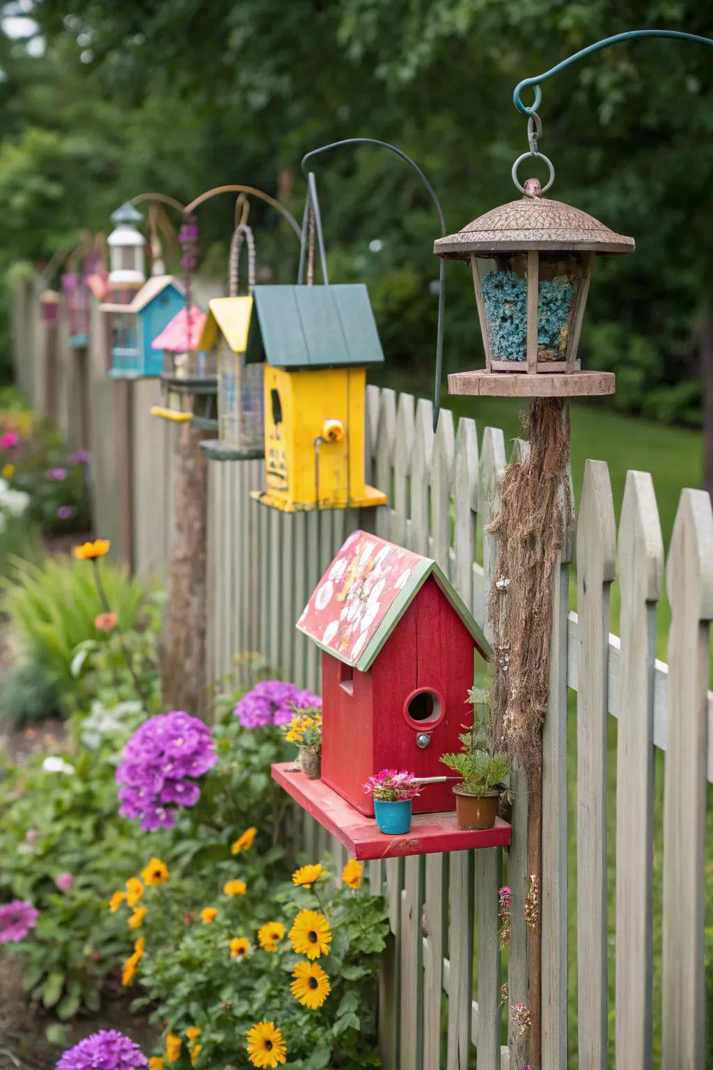 Avian-friendly elements bring life and activity to fence landscapes.