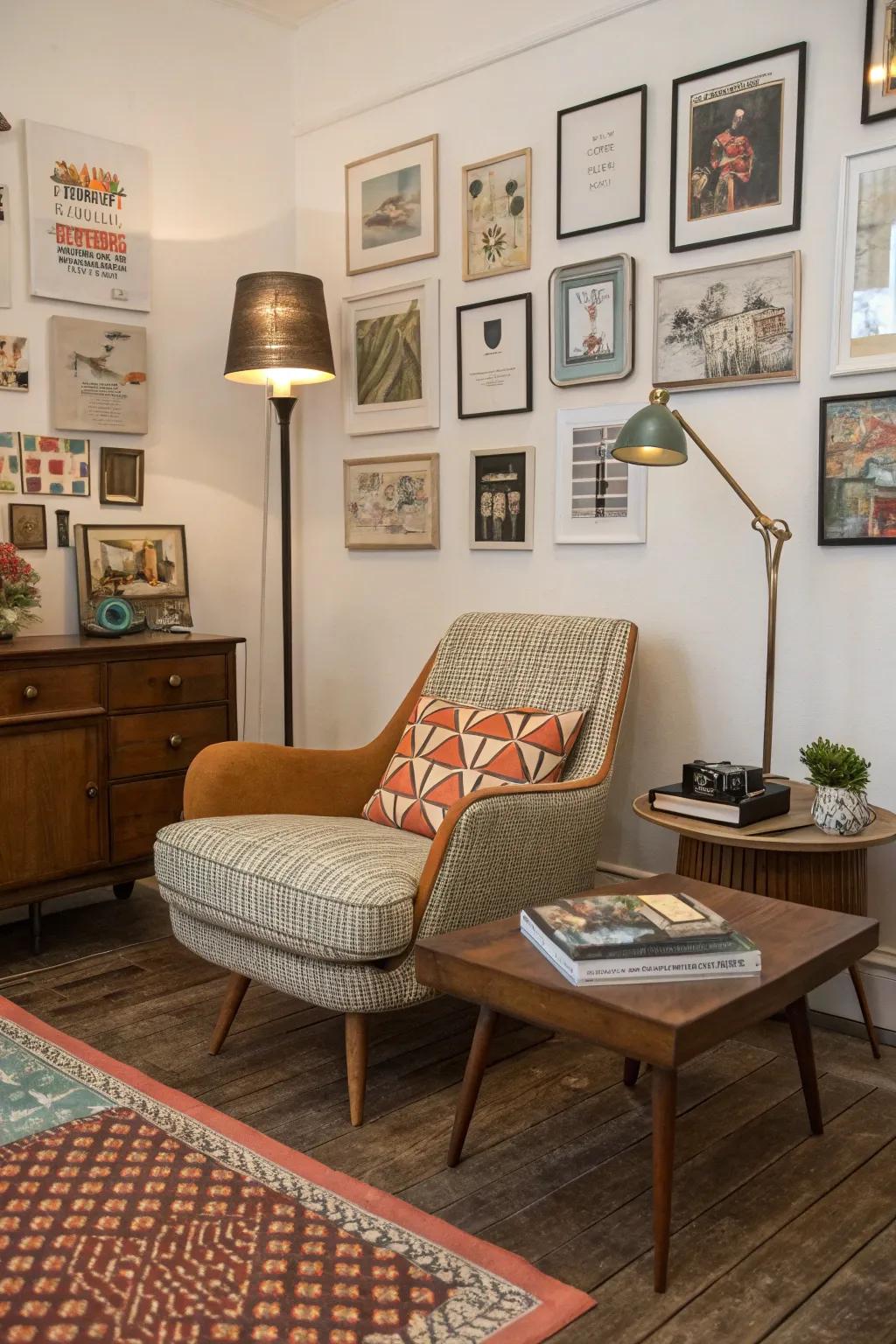 Eclectic finds personalize your home.