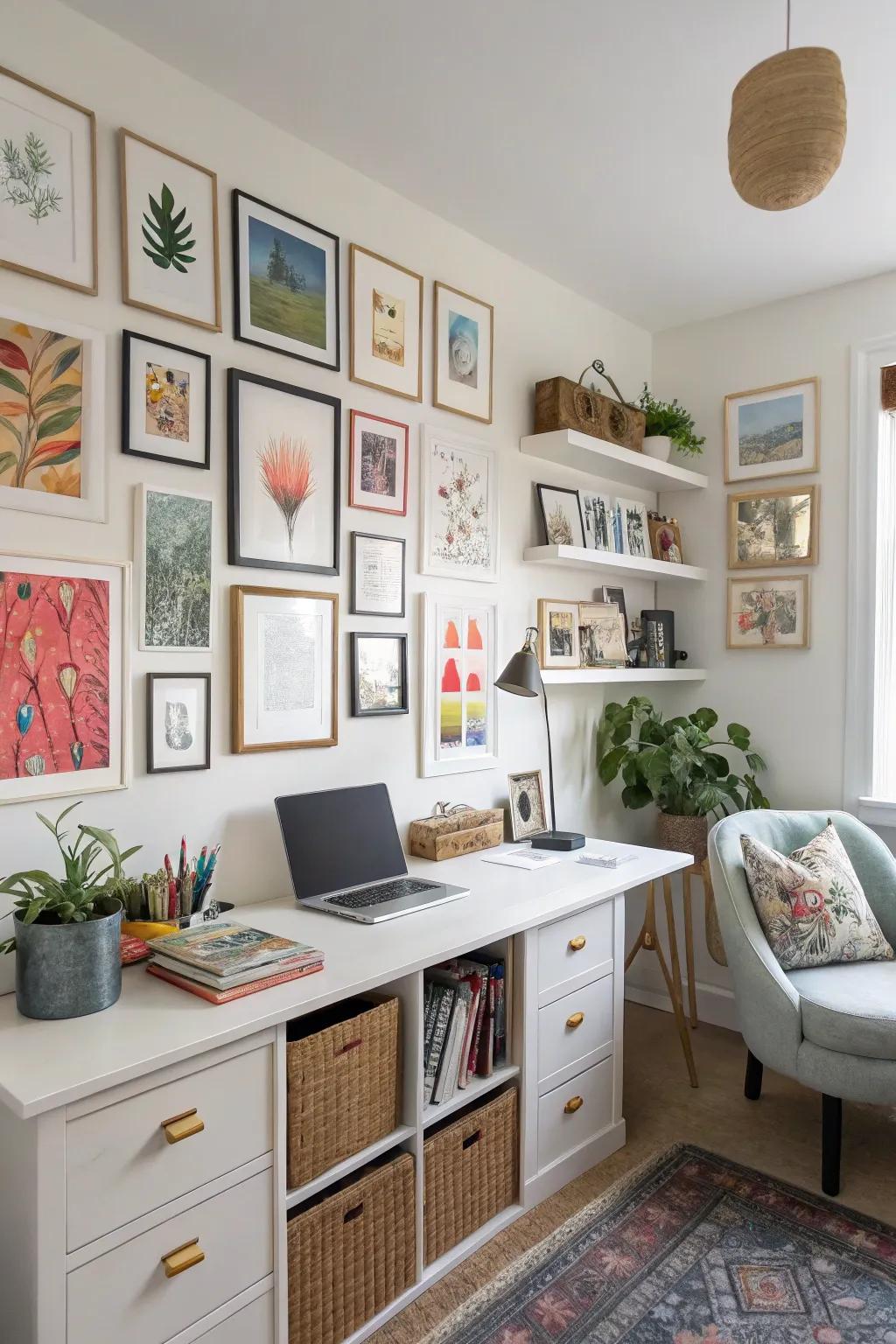 Artwork inspires focus and creativity in your workspace.