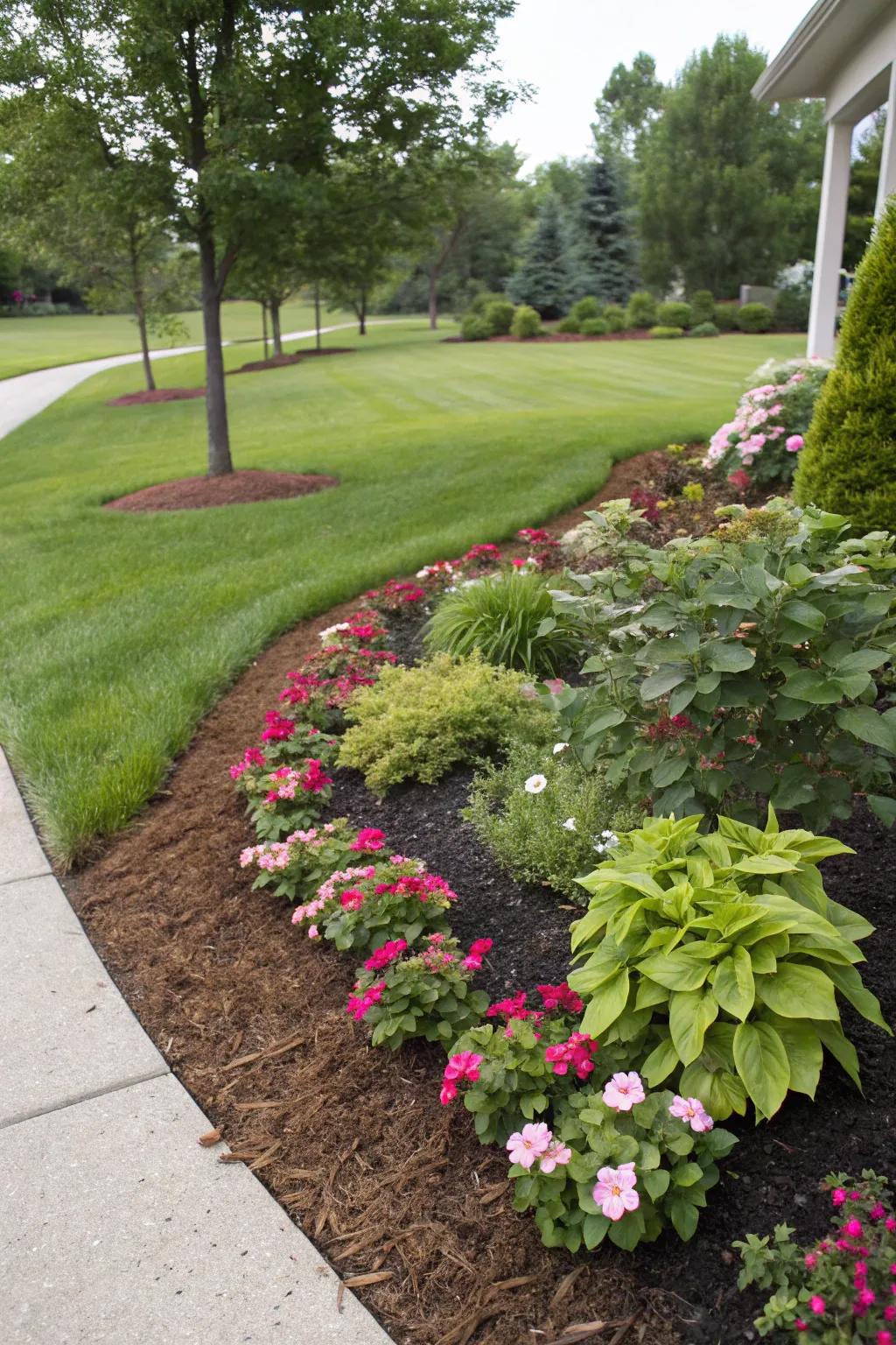 Retain tidiness with a revitalizing stratum of soil covering.