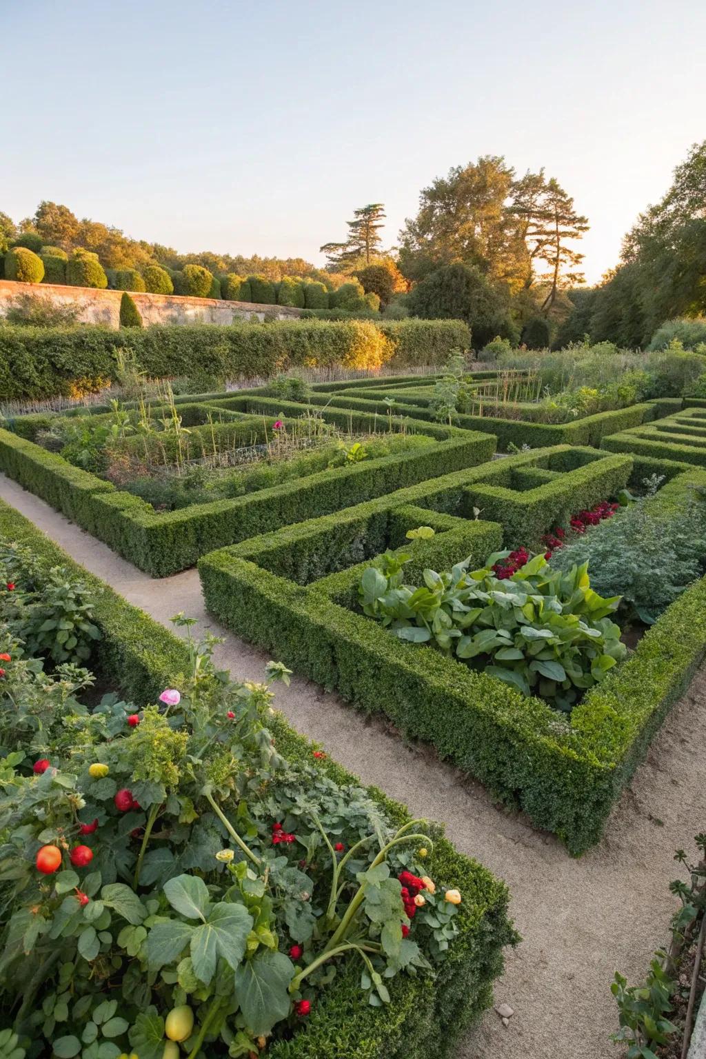 A consumable flora labyrinth delivering both allure and bounty.