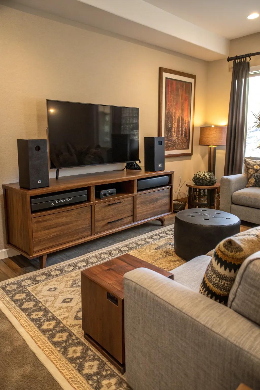 Audio enhancer added into custom furniture