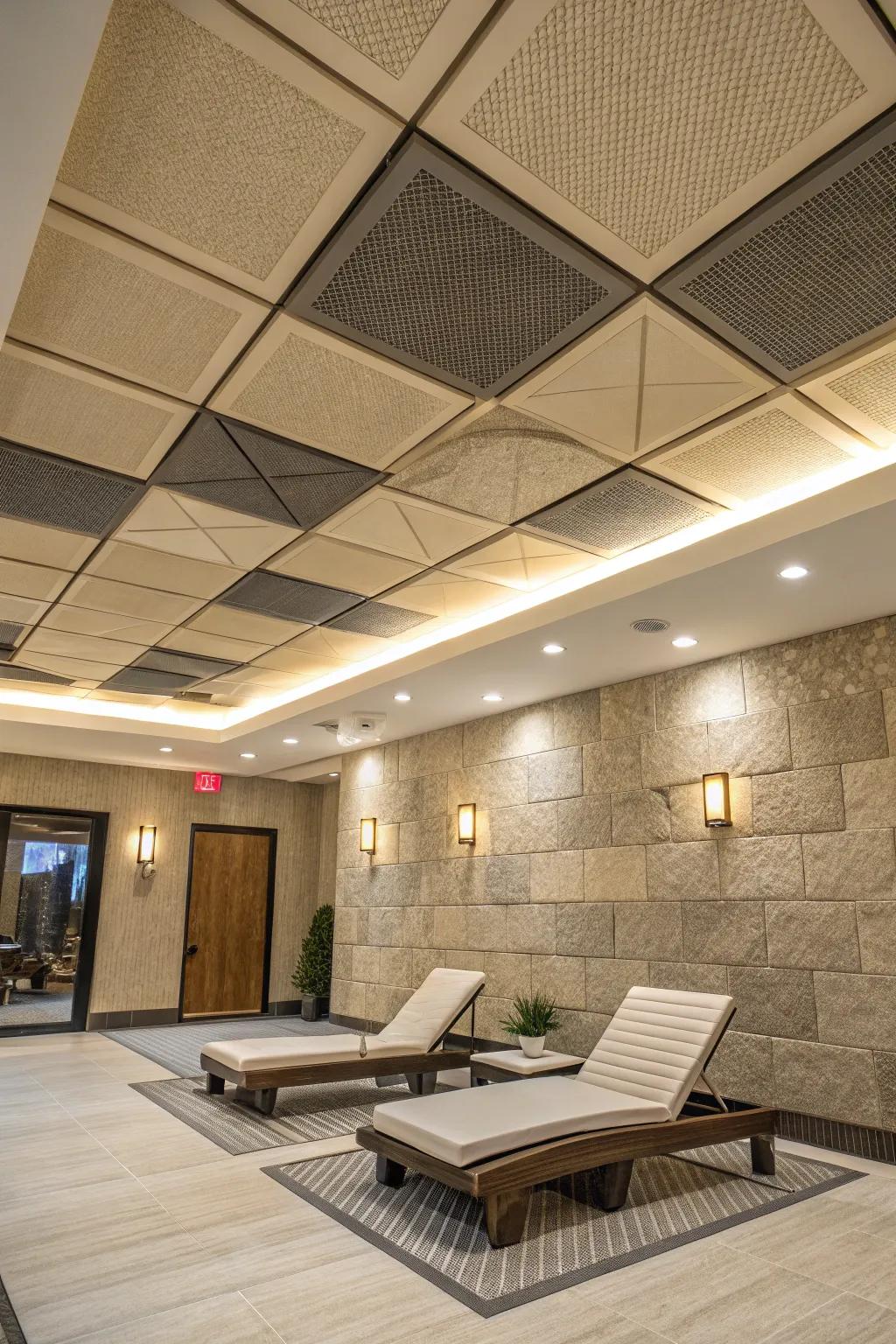 Acoustic panels geared toward sound management and panache.