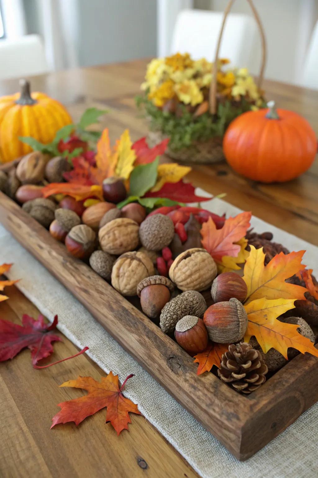 Palatable components render the centerpiece interactive and enjoyable.