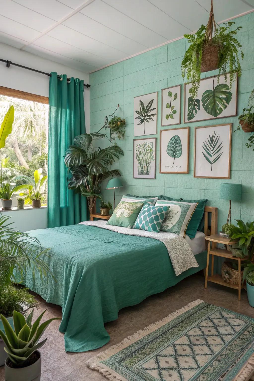 Botanical themes bring a fresh, natural feel.